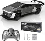 Remote Control Car/RC Truck – 2.4 GHz All-Terrain Cyber Vehicles | One-Touch Demo, Three Adjustable LED Light Effects, Off-Road Pick-Up Hobby Monster Truck Toys Gifts for Boys/Girls Aged 3+
