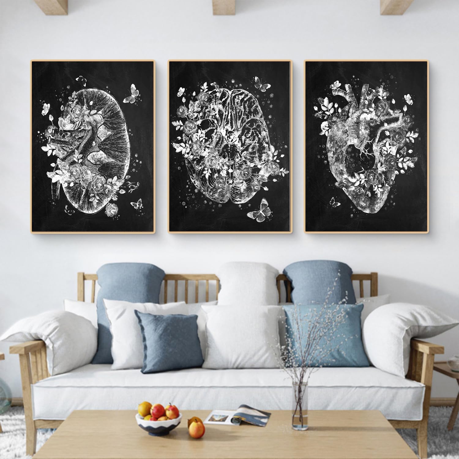 KAIDAARTLH Abstract Medicine Anatomy Poster, Organs Heart Brain Canvas Pictures - Image 4
