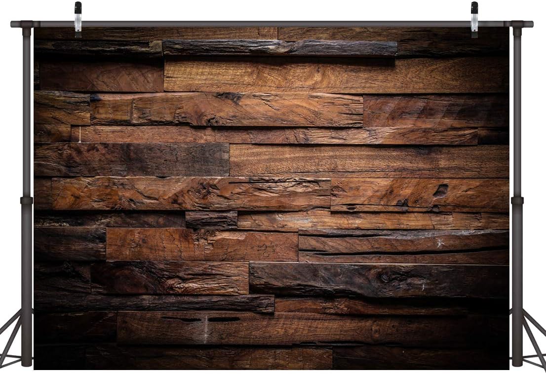 CYLYH 7x5ft Brown Wood Backdrop for Photography Customized Vintage Background for Photo Studio Props D104 : Electronics