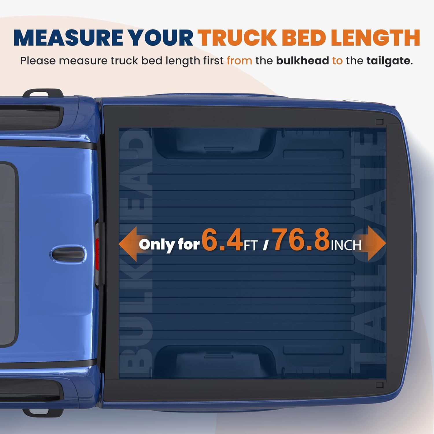 KUIPERAUTO Roll-Up 6.4FT Soft Vinyl Truck Bed Tonneau Cover Compatible with 2003-2018 Ram 1500 2003-2024 Ram 2500 3500 Only Compatible for 2019-2024 Ram 1500 Classic (Without Rambox)