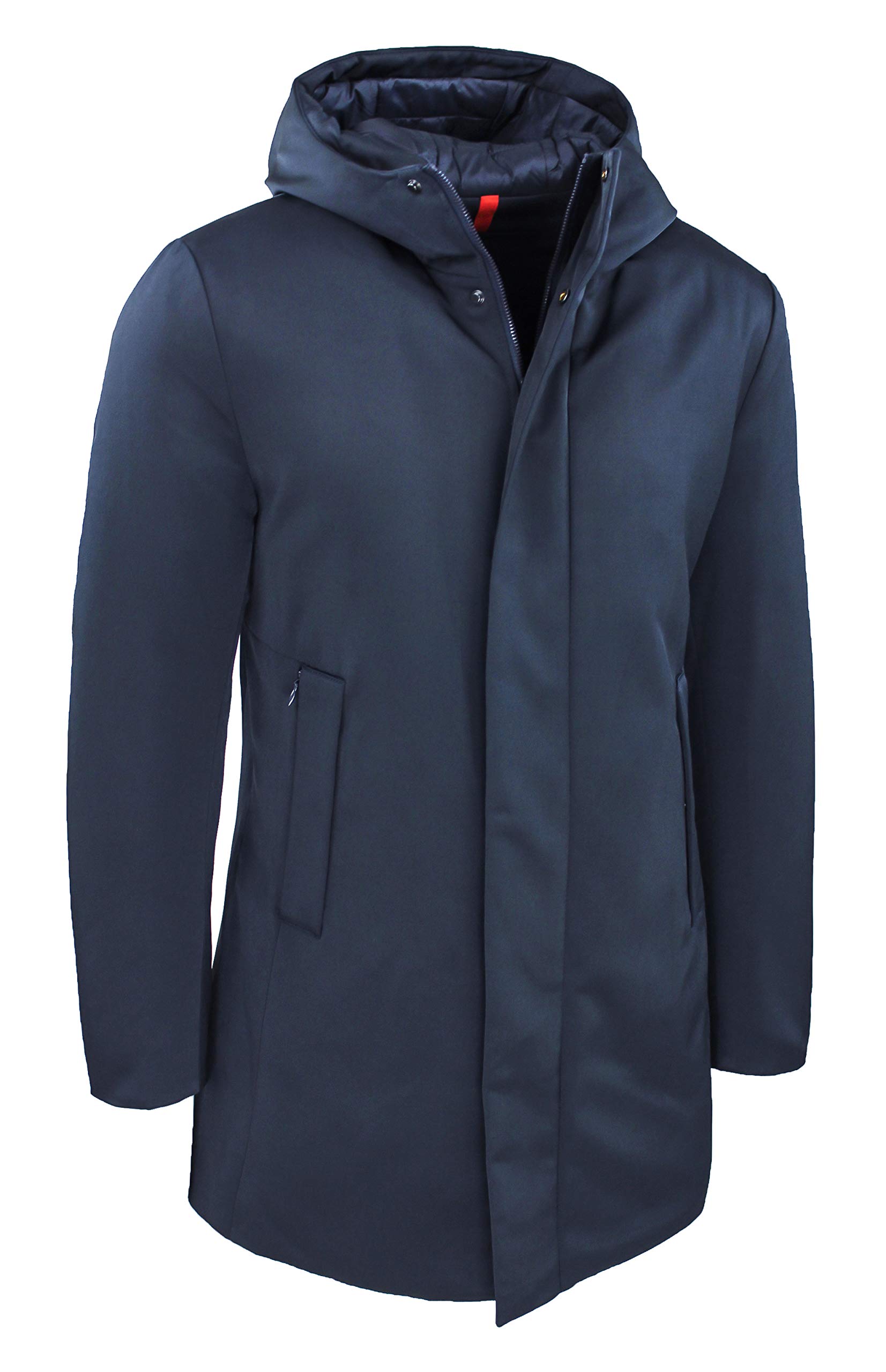 Evoga Giubbotto uomo invernale casual giacca lunga piumino Parka