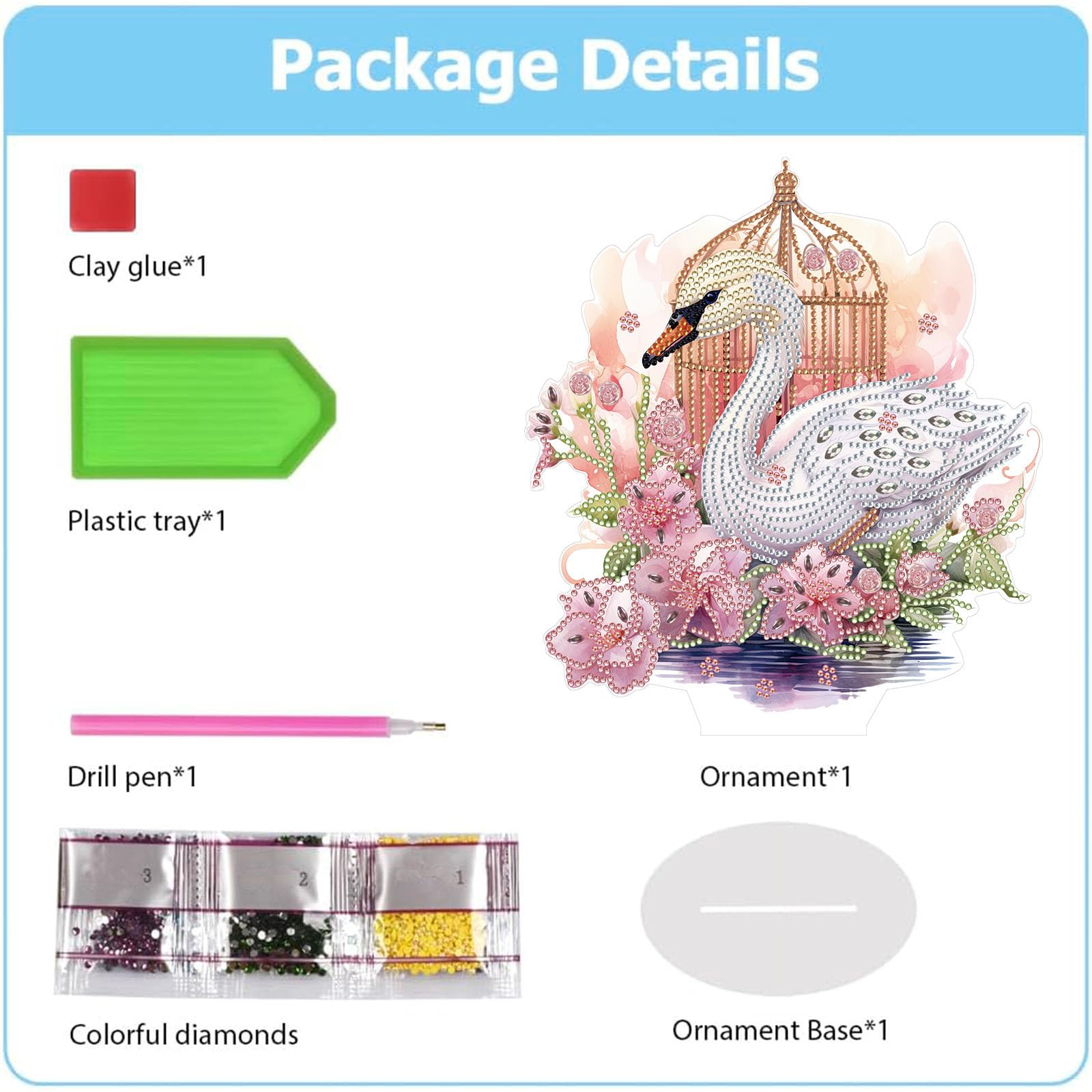 CAYUDEN Diamond Painting Table Decoration - Image 4