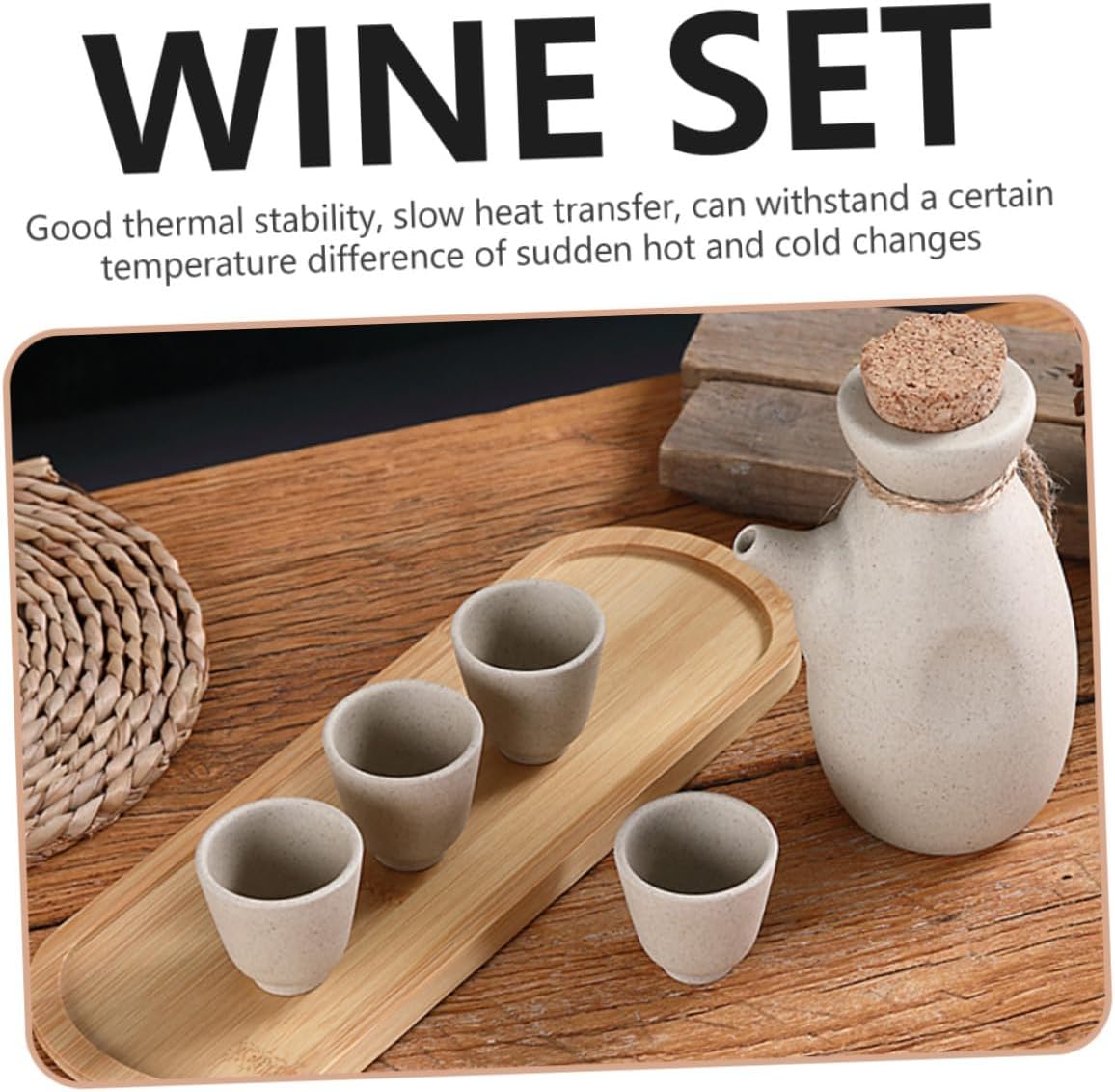 OUNONA Japanese Porcelain Sake Cups Pot Cooking Sake Serving Set Home Wine Holder Ceramic Wine Holder Elegant Design