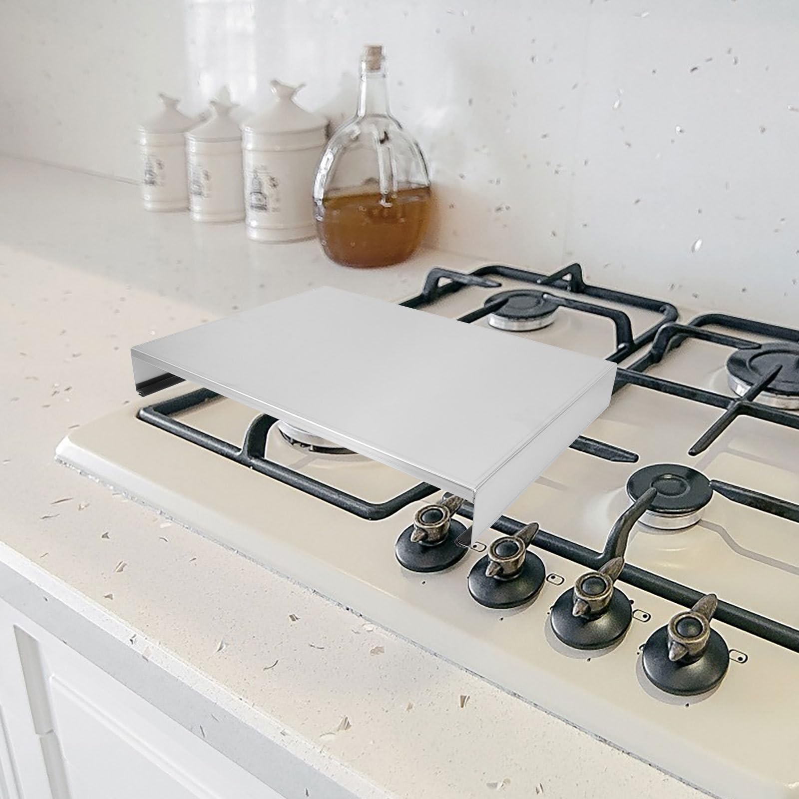 Veemoon Soporte Inoxidable en para Cocina Almacenamiento de Inducción Diseño de Estante Resistente Estructura de Acero y Uso Mesa