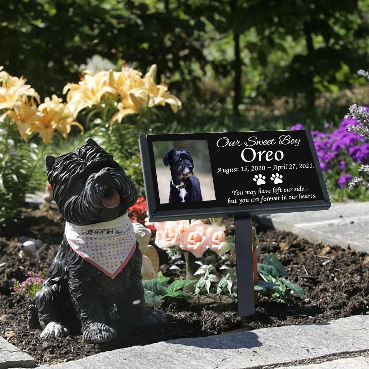 Buy kulusion Grave Marker Stand for 6x 12 Stones, Heavy Duty Iron Up to