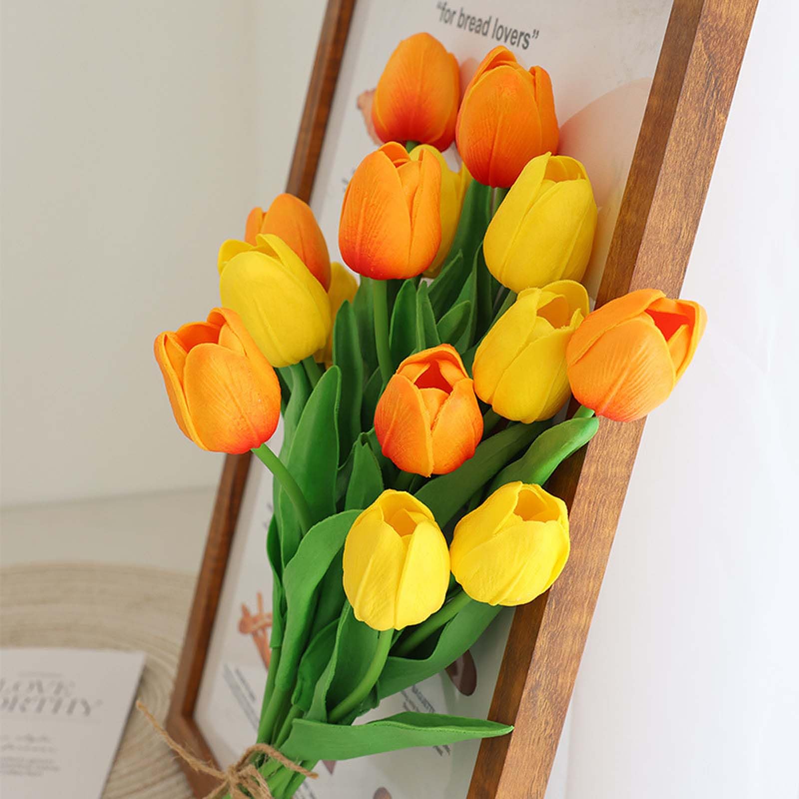 Sztuczne tulipany, lateksowe, 20 szt., sztuczne tulipany, jedwabne tulipany, materiał prawdziwy w dotyku, na wesele, do domu, biura, pokoju, hotelu, dekoracja i aranżacje kwiatowe