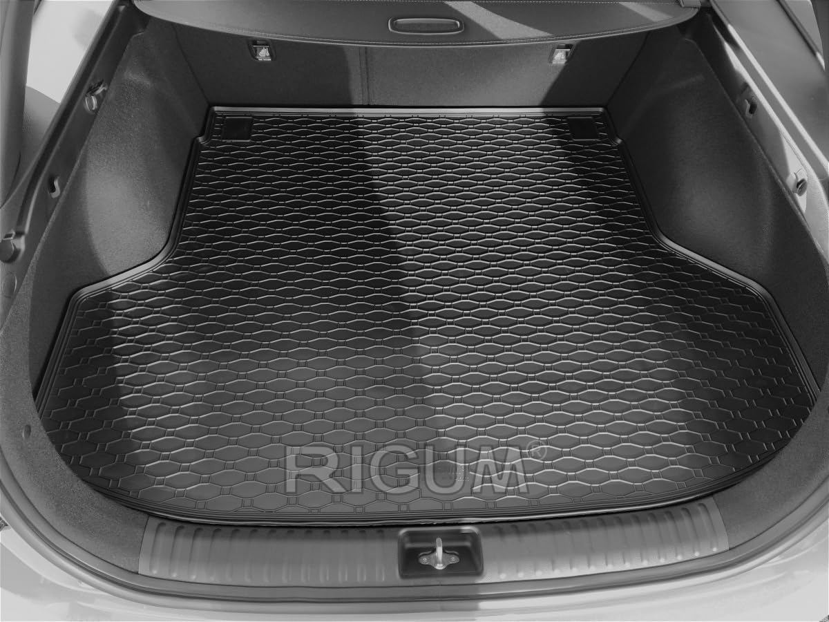 Kofferraumwanne Kofferraummatte Antirutsch RIGUM geeignet für Kia Ceed SW Kombi ab 2018 Perfekt angepasst + Magic Eraser