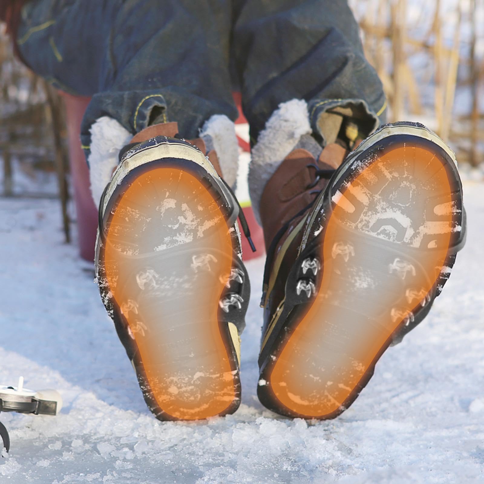 MR.ICE Lot de 20 paires de chauffe-pieds pour homme - Activés par air - Jusqu'à 9 heures de semelles intérieures - Randonnée d'hiver, ski, pêche, chasse, camping - Taille L