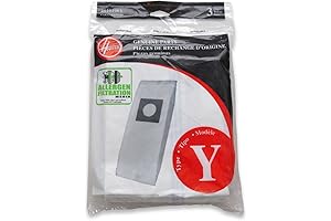 Hoover Y/Z HEPA Allergen Vacuum Bags for WindTunnel Vacuum Cleaners, 3-Pack