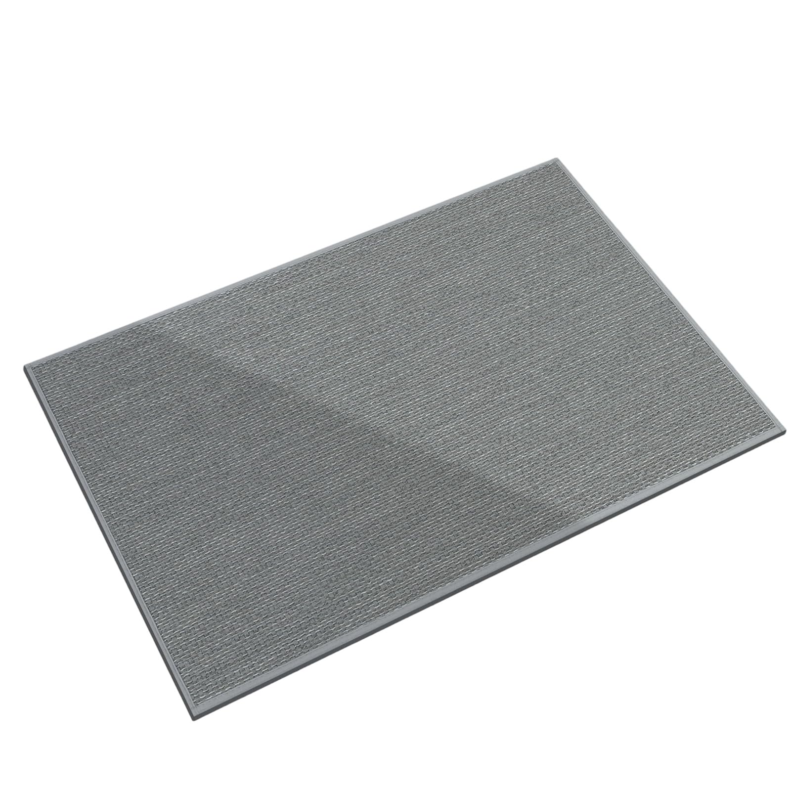 Paillasson d'intérieur antidérapant en faux lin lavable pour entrée et couloir