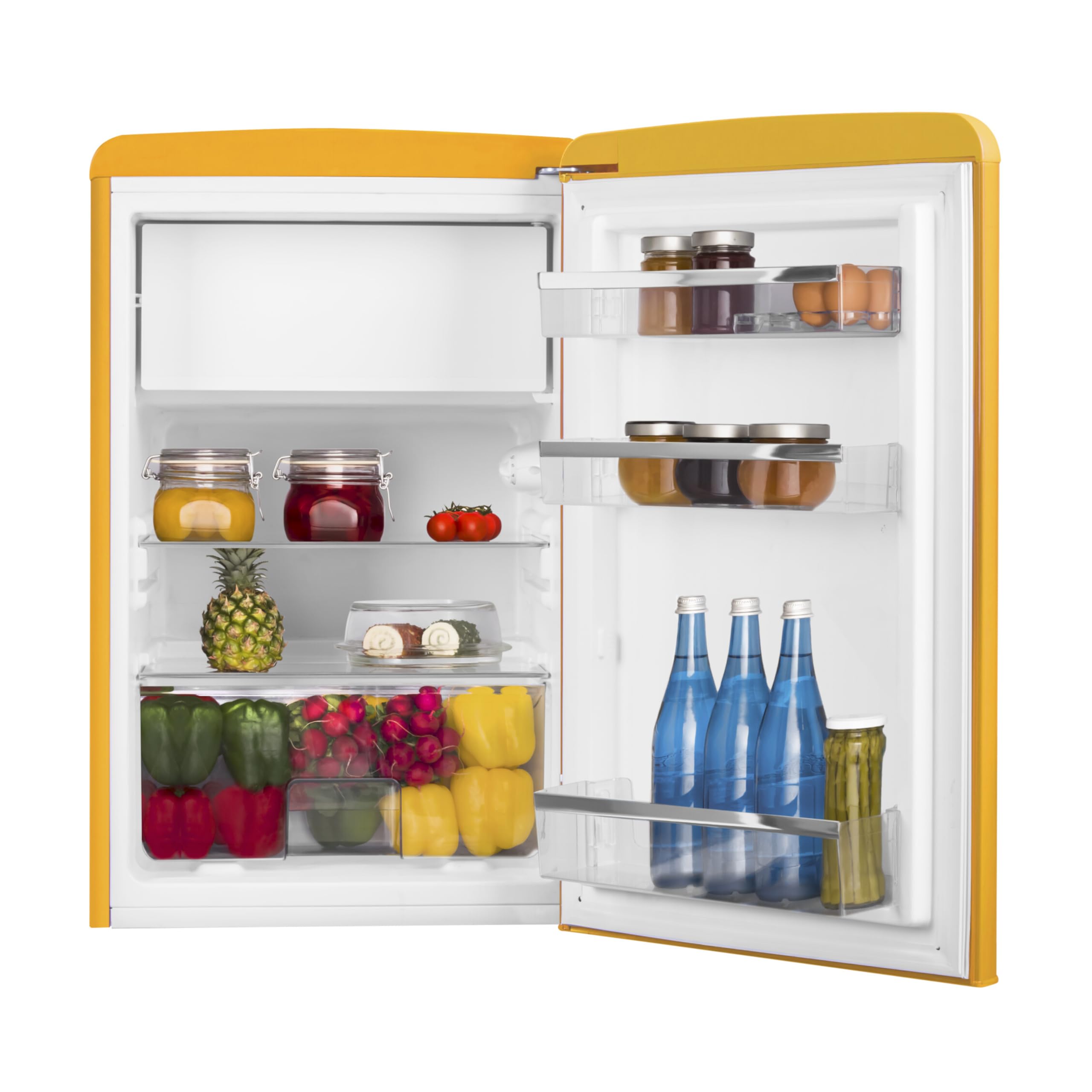 Amica Retro Kühl-Gefrierkombination 108 L 87,5 x 55 x 61,5 cm KS 15613 Y