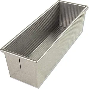USA Pan Bakeware Pullman Loaf Pan, Large, Silver