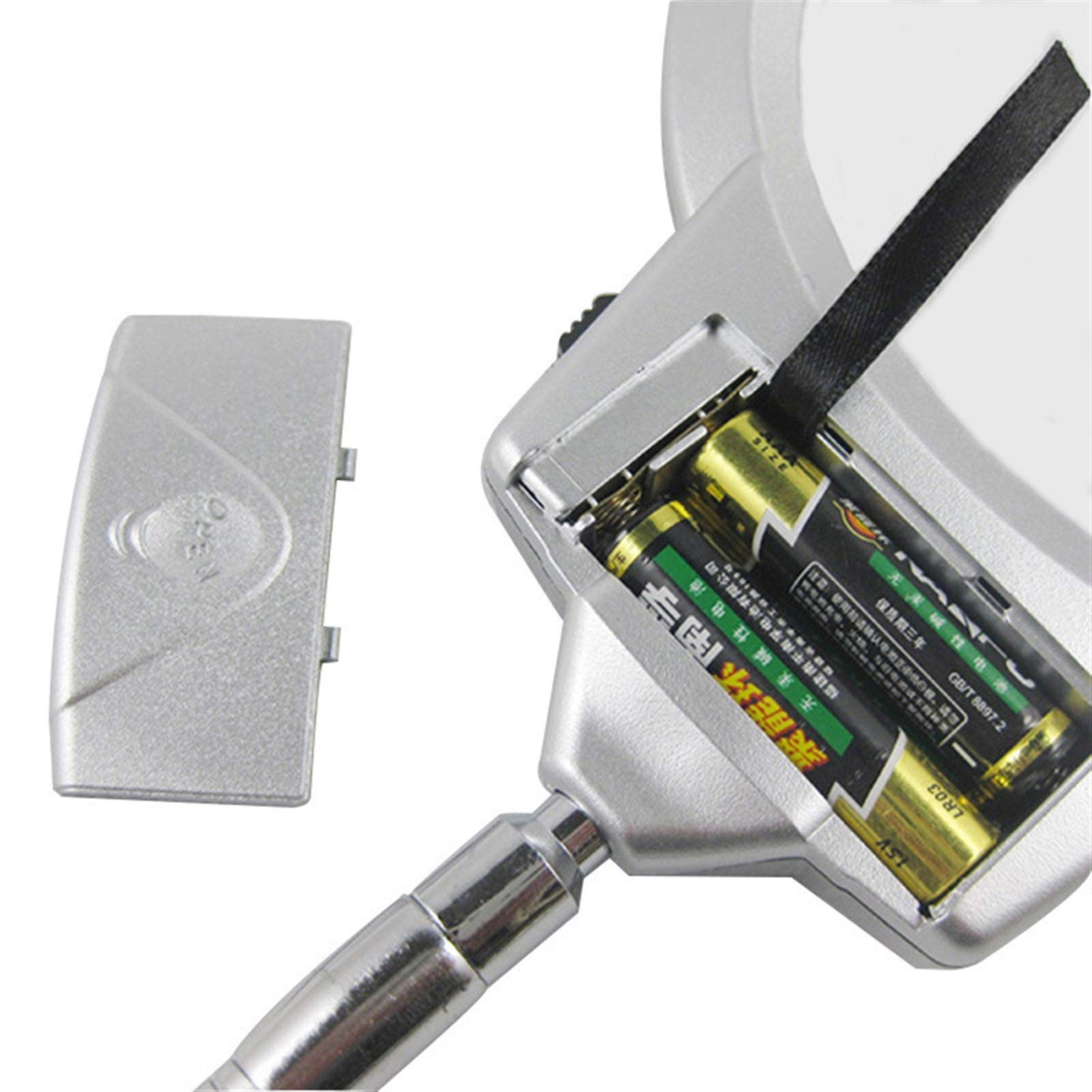 Lupa de sobremesa de Alta Gama con luz LED de Gran tamaño (130 mm), Tubo metálico Flexible Que se Puede Doblar.