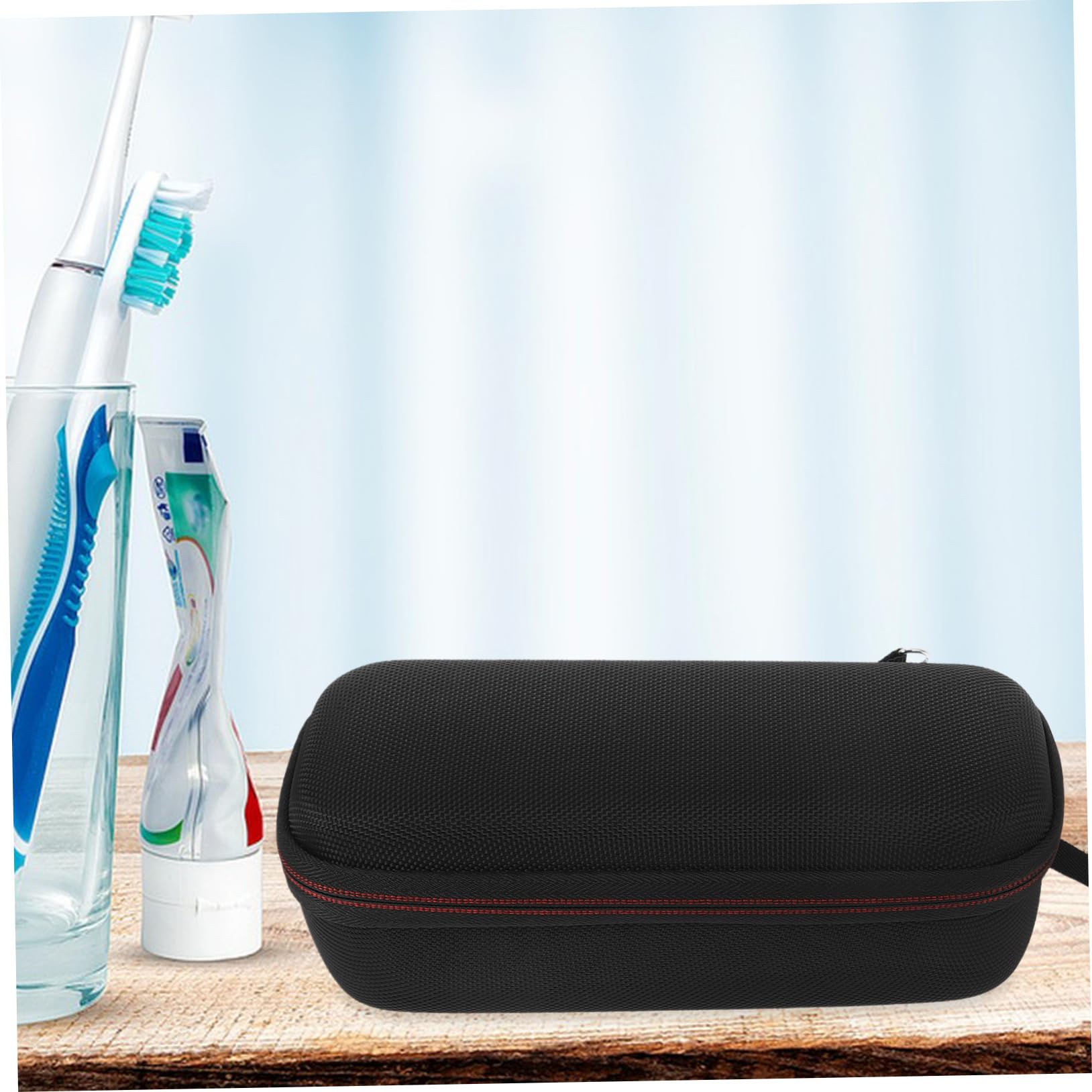 5piezas Estuche De Viaje para Cepillos Eléctricos Organizador De Cepillos De Dientes Espacio para Pasta y Accesorios Funda Portátil De Viaje para