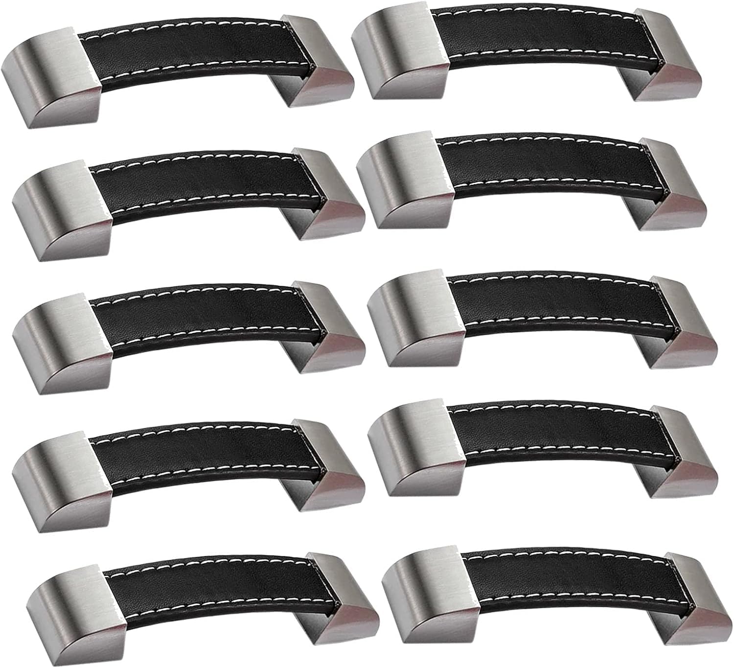 Kuayeocf 10Pcs Cabinet Drawer Pulls Knob With Screws For Cabinet Cupboard Drawer(,Hole Distance 96Mm)
