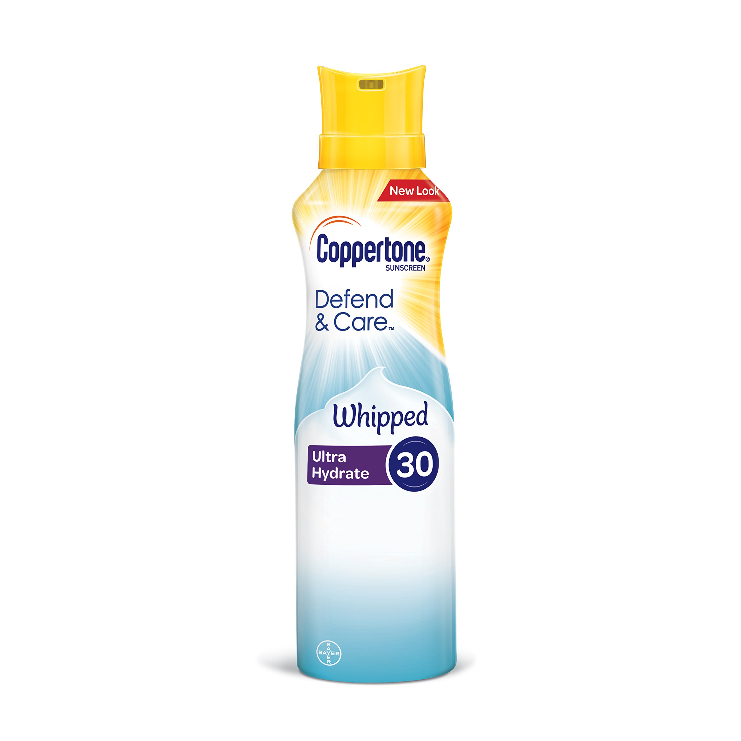 Coppertone Defend & Care Ultra Hydrate Whipped Sunscreen Lotion Broad Spectrum SPF 30 (5-Ounce)