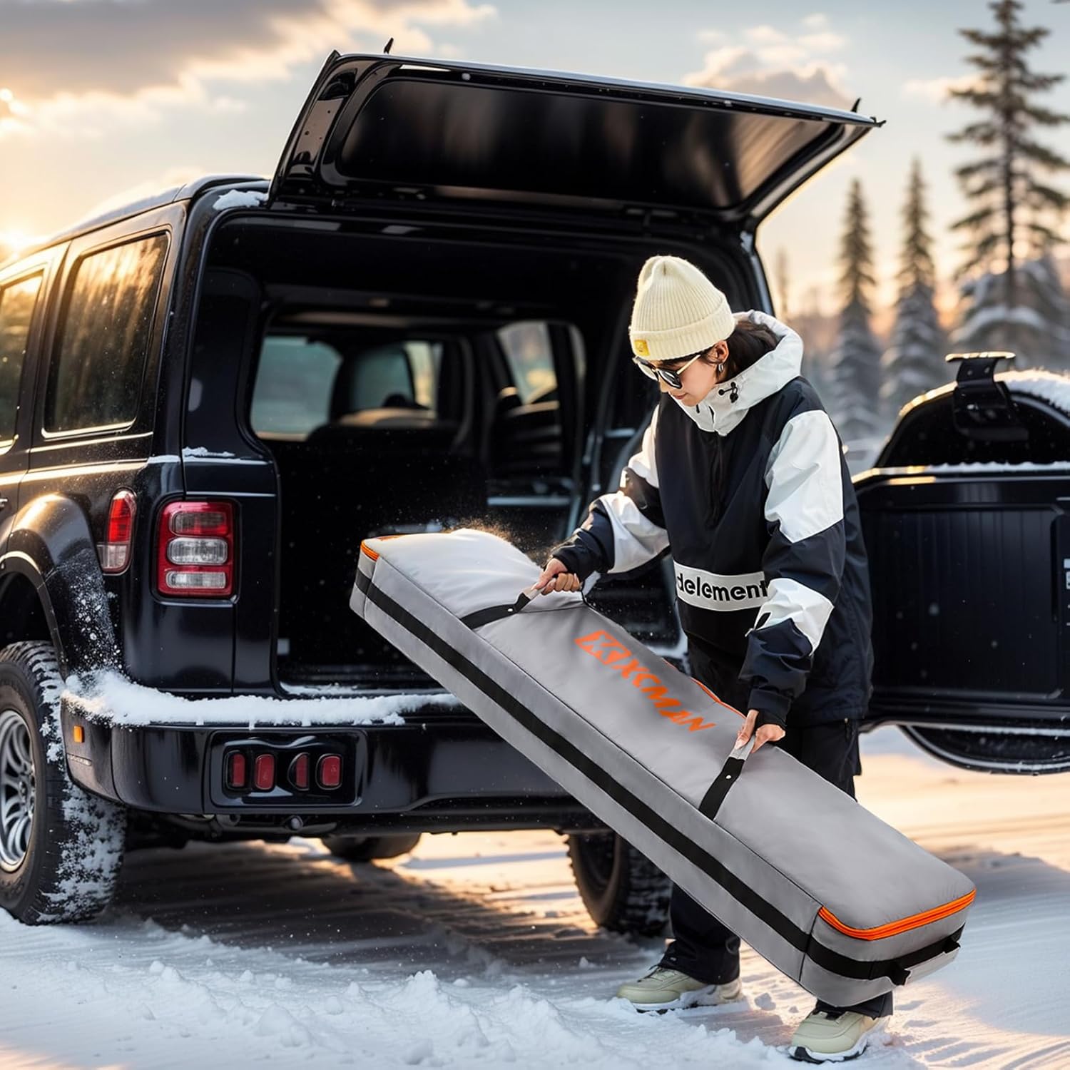 XCMAN Snowboard Bag For Air Travel - Fully Padded Ski Bag Waterproof Snowboarding Bag for Travel Snowboard Boots - Image 6