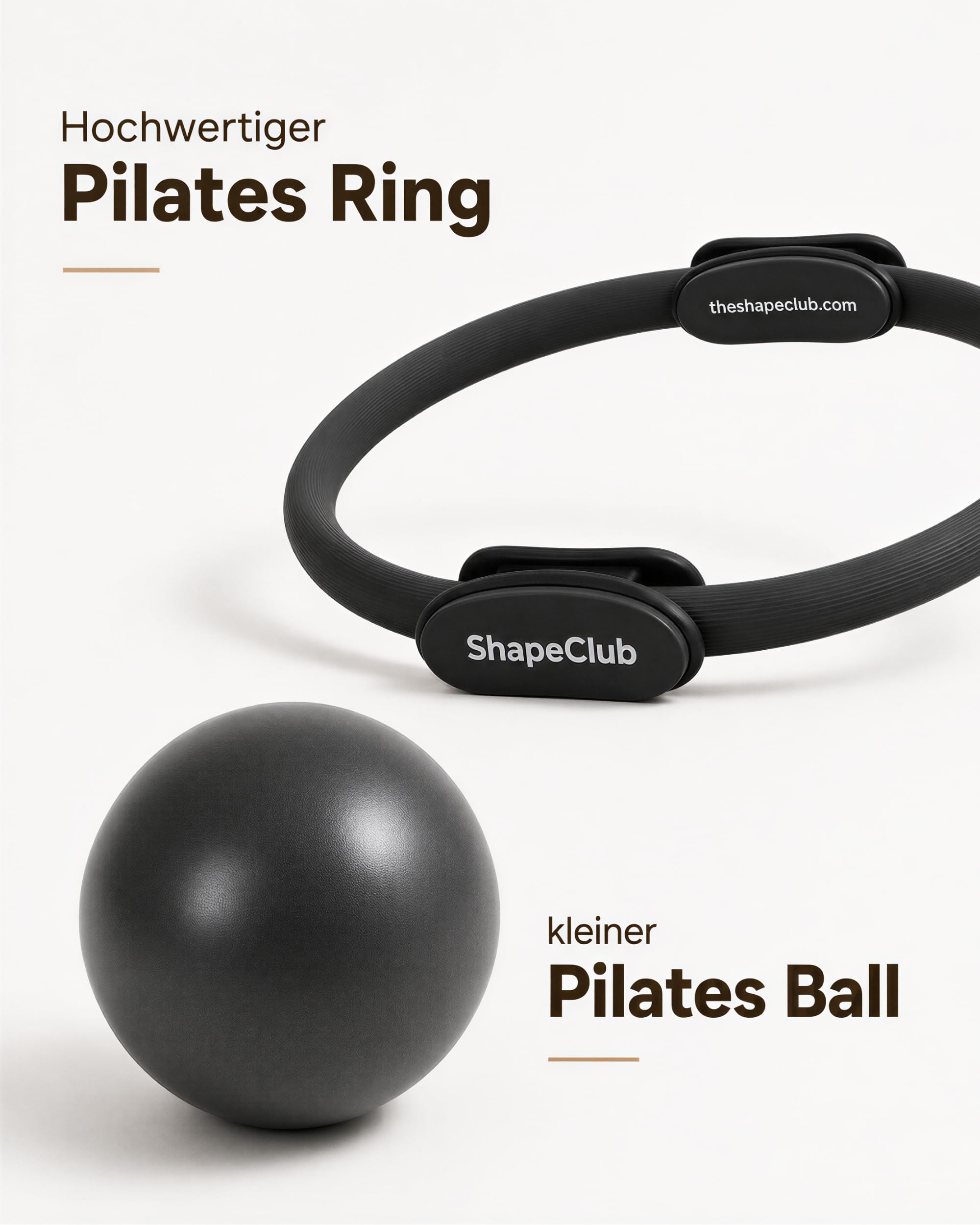 Juego de pilates de alta calidad, anillo y pelota, calidad de estudio, vídeos de ejercicios