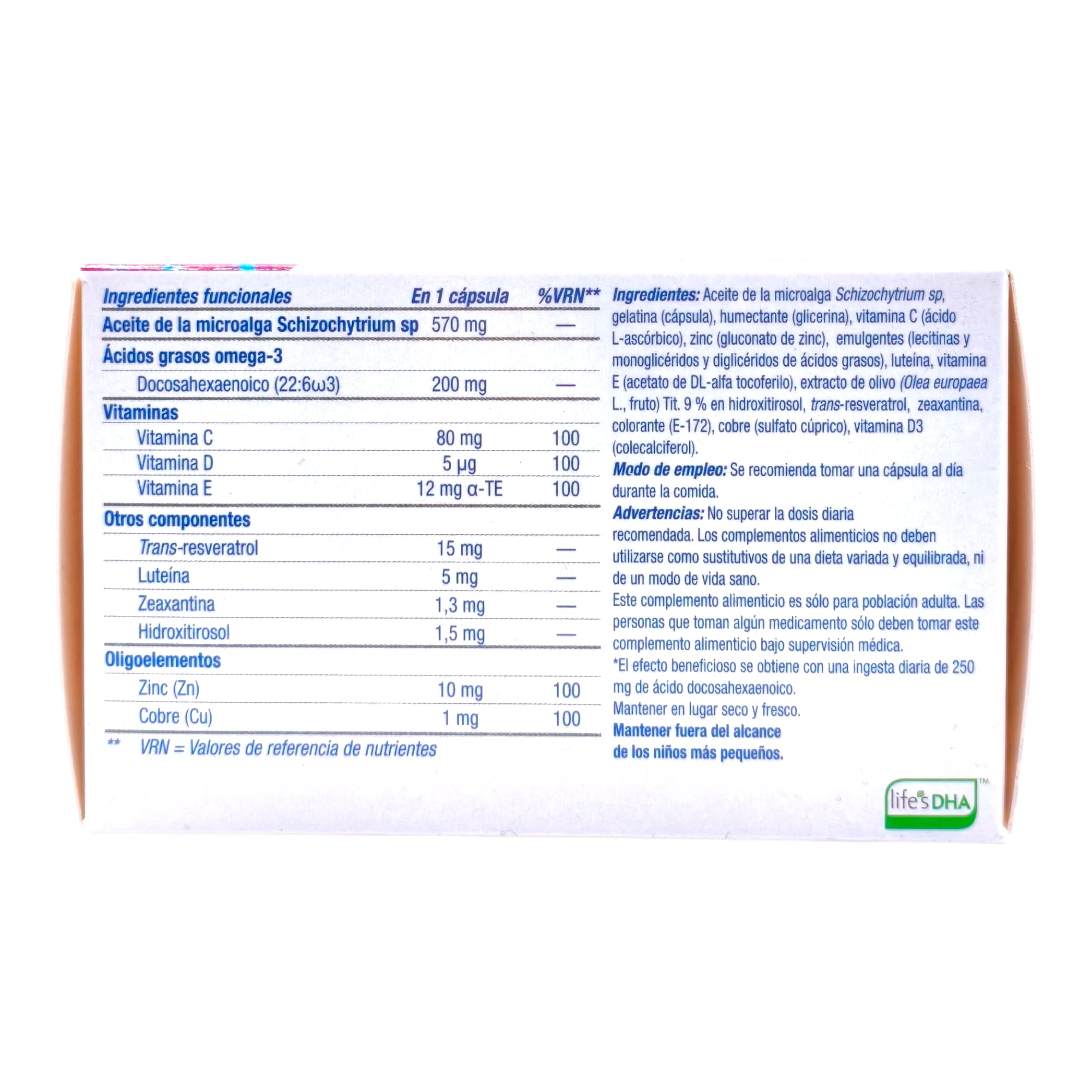 Thea Retilut 60 Cápsulas - Suplemento Ocular para la Salud Visual y Protección Antioxidante - Con Luteína, Zeaxantina, DHA, Resveratrol y Vitaminas