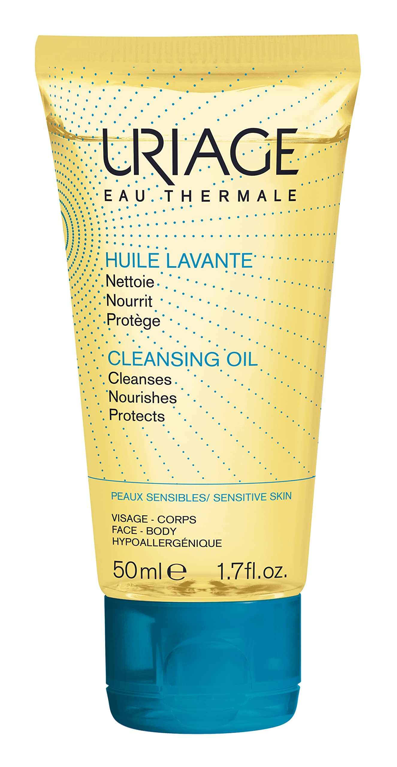 Uriage Shower Oil 50 mL, Face & Body Wash, Dry & Sensitive Skin, Cleanses, Nourishes, Prevents Dryness - Image 2
