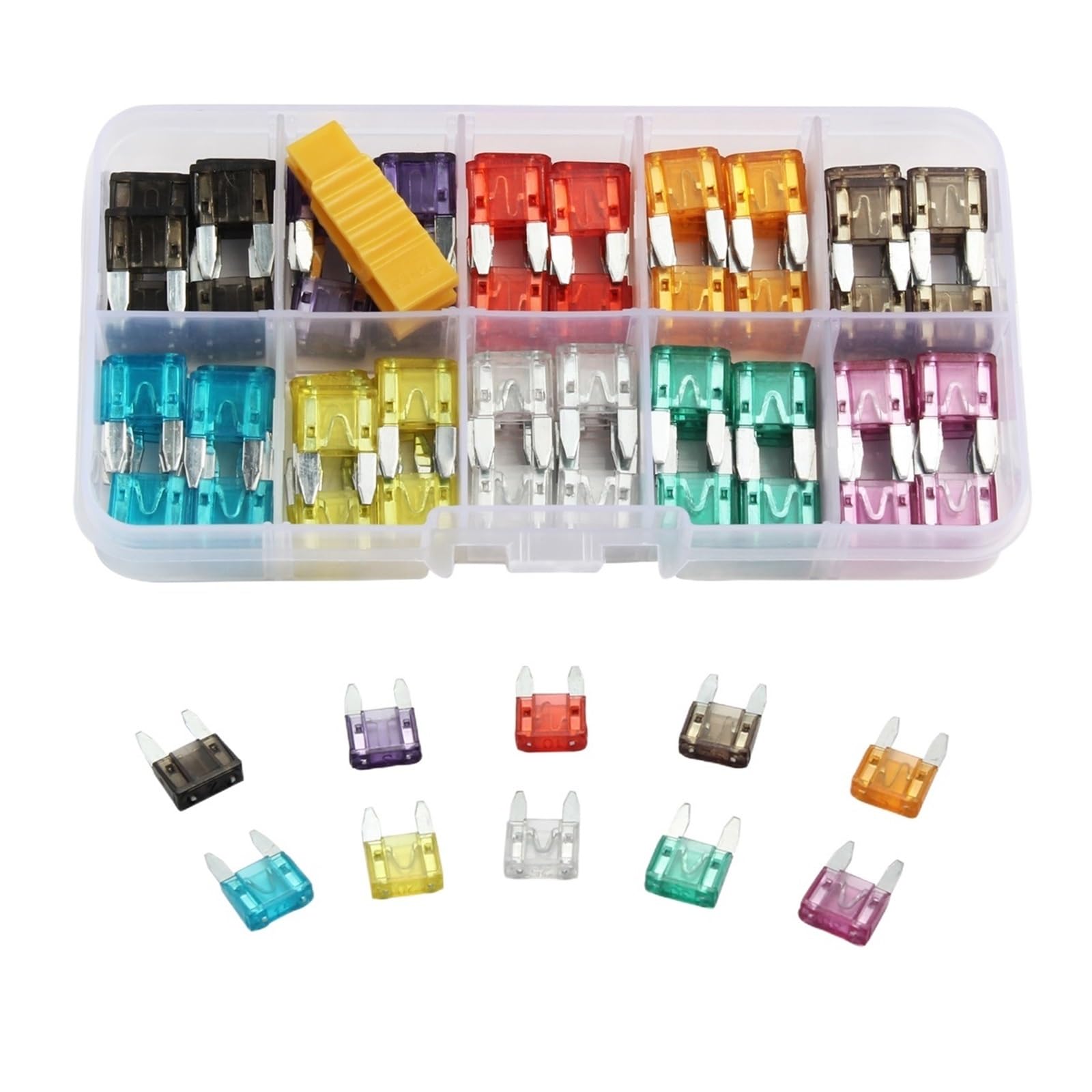 120 pezzi fusibile kit for auto assortiti auto camion fusibile a lama standard assortimento 2A 3A 5A 7.5 A 10A 15A 20A 25A 30A 35A fusibile for auto