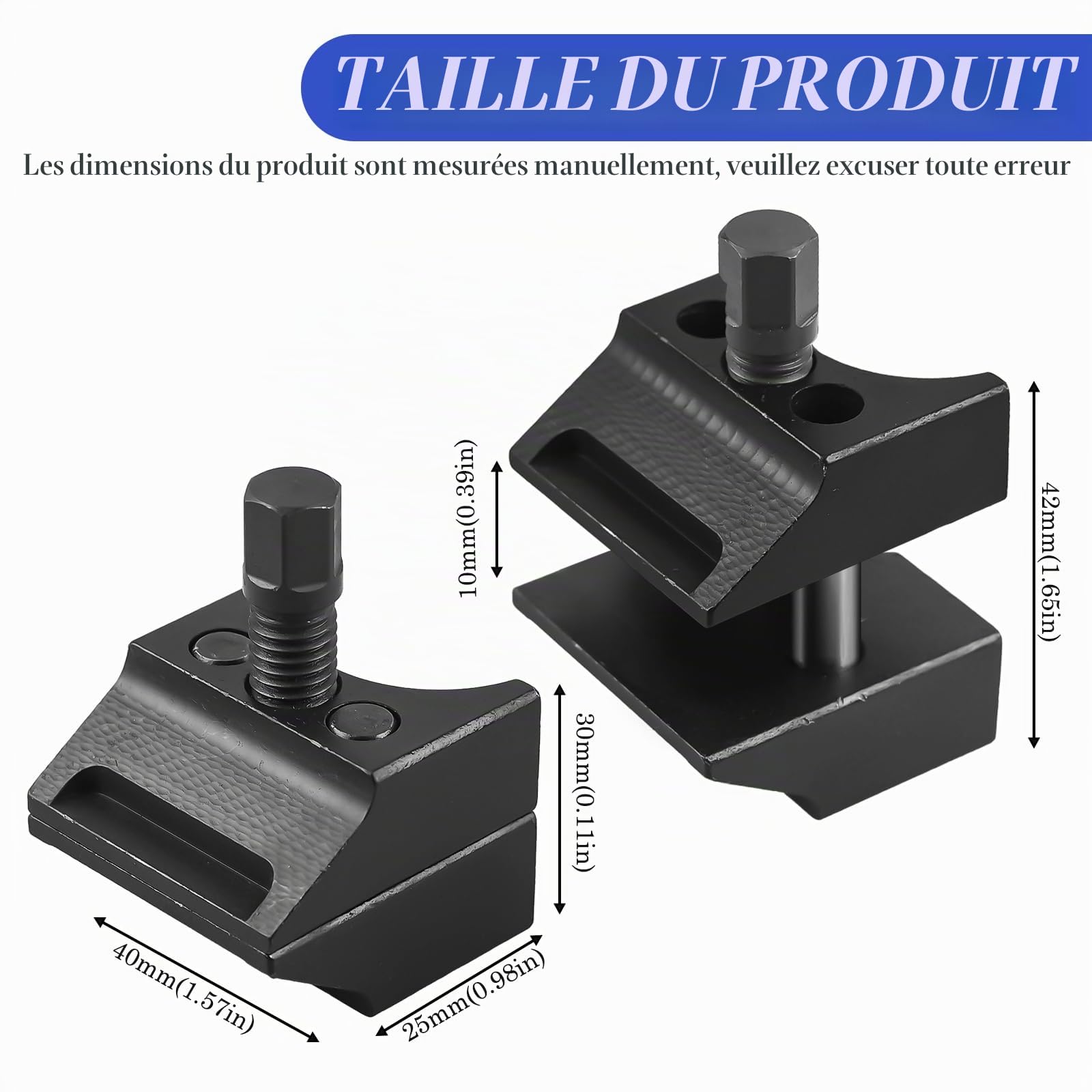 Écarteur de Jambe de Suspension Fendue: Outil D'écartement de Jambe de Suspension, Outil D'écartement de Jambe de Force à Moyeu Divisé, Épandeur de Fusée D'essieu (Noir)