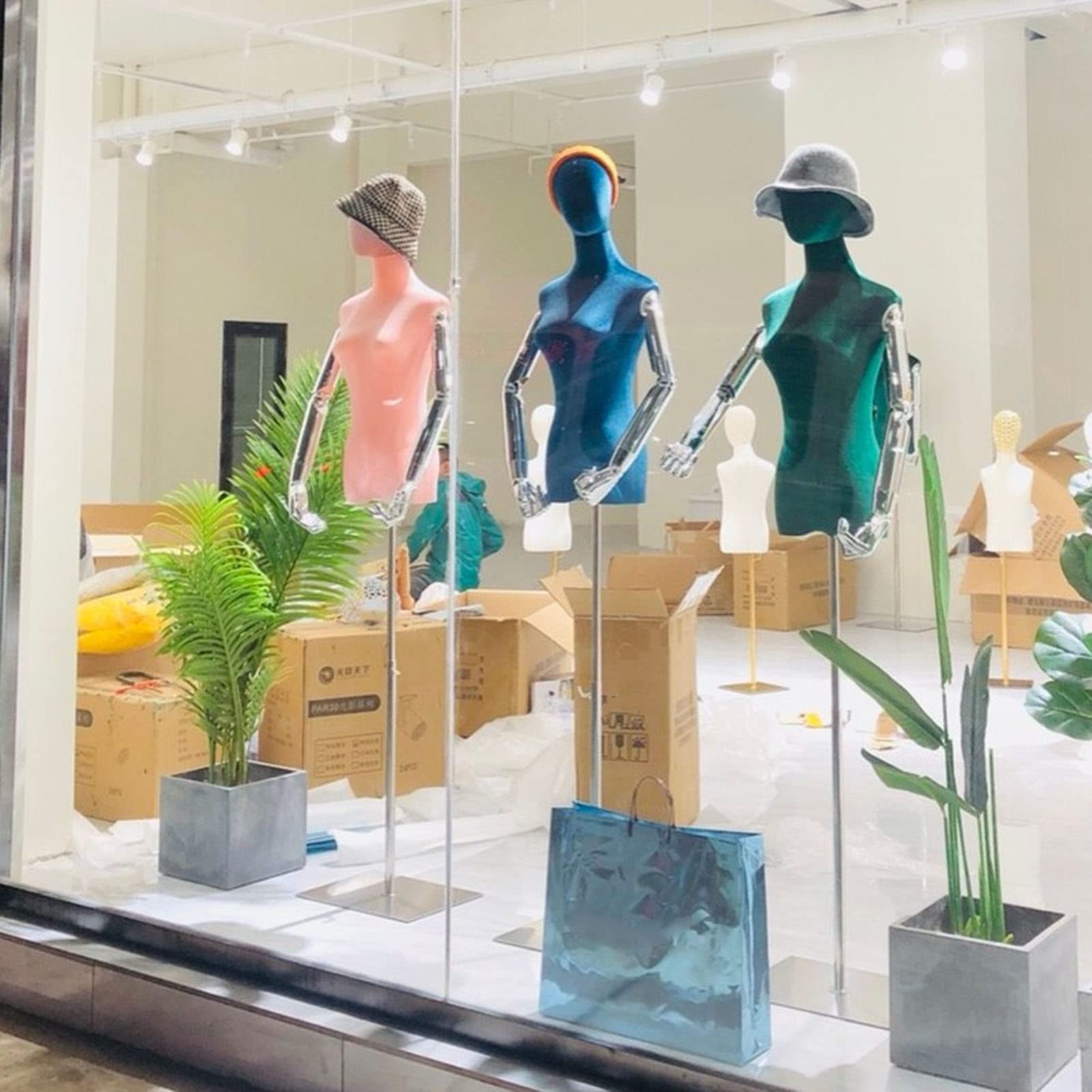 Amazon.co.jp: マネキン トルソー マネキンボディ 調節可能 53-77