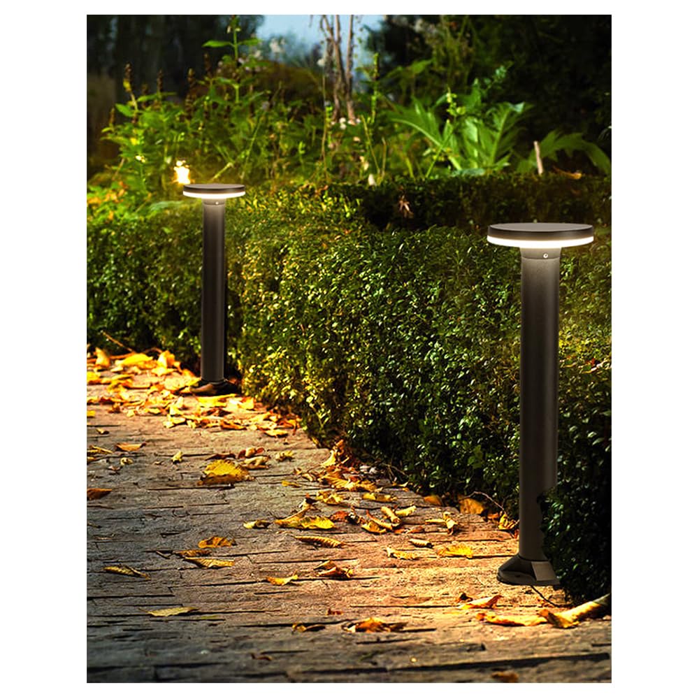 Lampada Solare da Giardino contemporanea, Impermeabile, per Ville, Giardini, Cortili, quartieri residenziali (Stile 37 H60CM, 1 Pezzo)