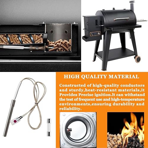 Miniatura 6 de Kit de encendido caliente de piezas de repuesto, compatible con parrilla de pellets Pit Boss y parrilla de pellets de campamento, encendedor viene