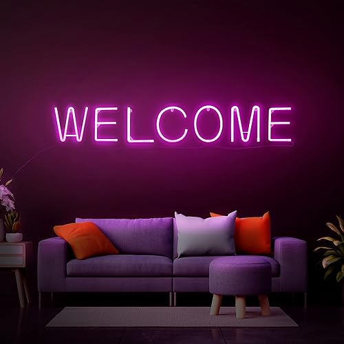 Miniatura 7 de Letrero de letras de neón con luces LED iluminadas, luces de neón decorativas para pared, color blanco cálido, rosa, azul, alfabeto, letra de la A a