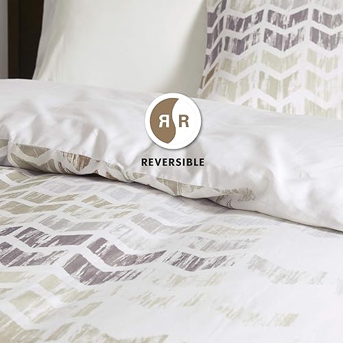 Miniatura 13 de Funda de edredón reversible de 100 % algodón, con diseño inteligente  Funda de edredón transpirable, moderna, para todas las estaciones (no incluye