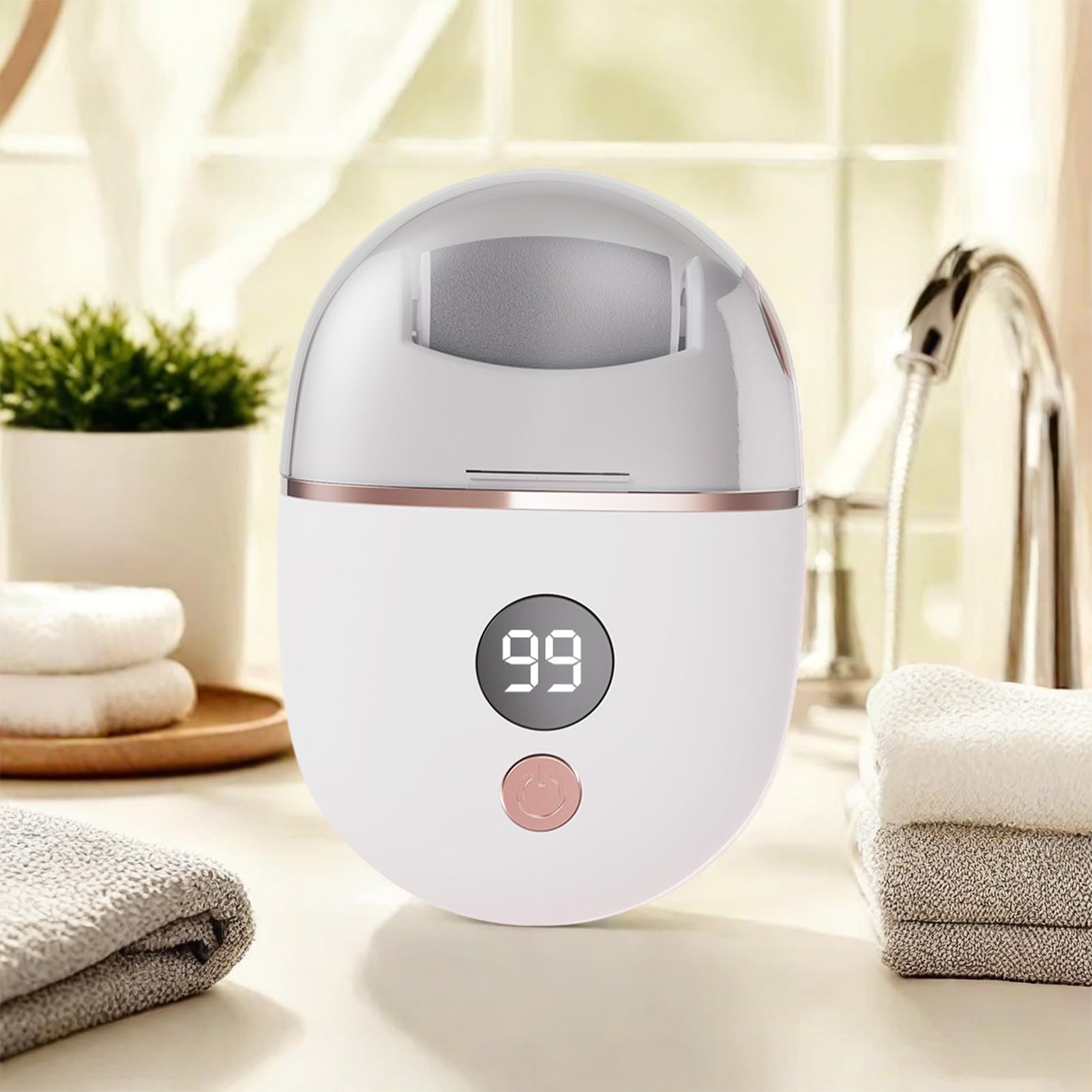 Removedor Eléctrico de Callos para Pies, Callosidades en Pies con Tecnología Eléctrica, Recortadora con 3 Cabezales Recargable Herramienta Hombre Mujer