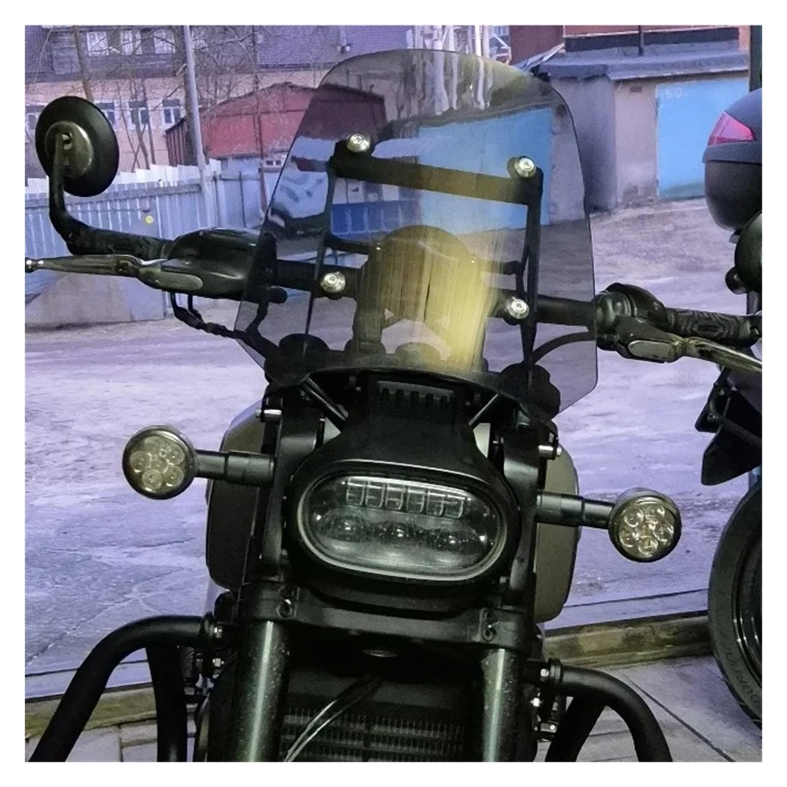 Carena deflettori moto Parabrezza Per QJMOTO SRV600 QJ MOTOR SRV 600 V, Per SRV600V Parabrezza Accessori Moto Deflettore Carenatura Visiera In Vetro