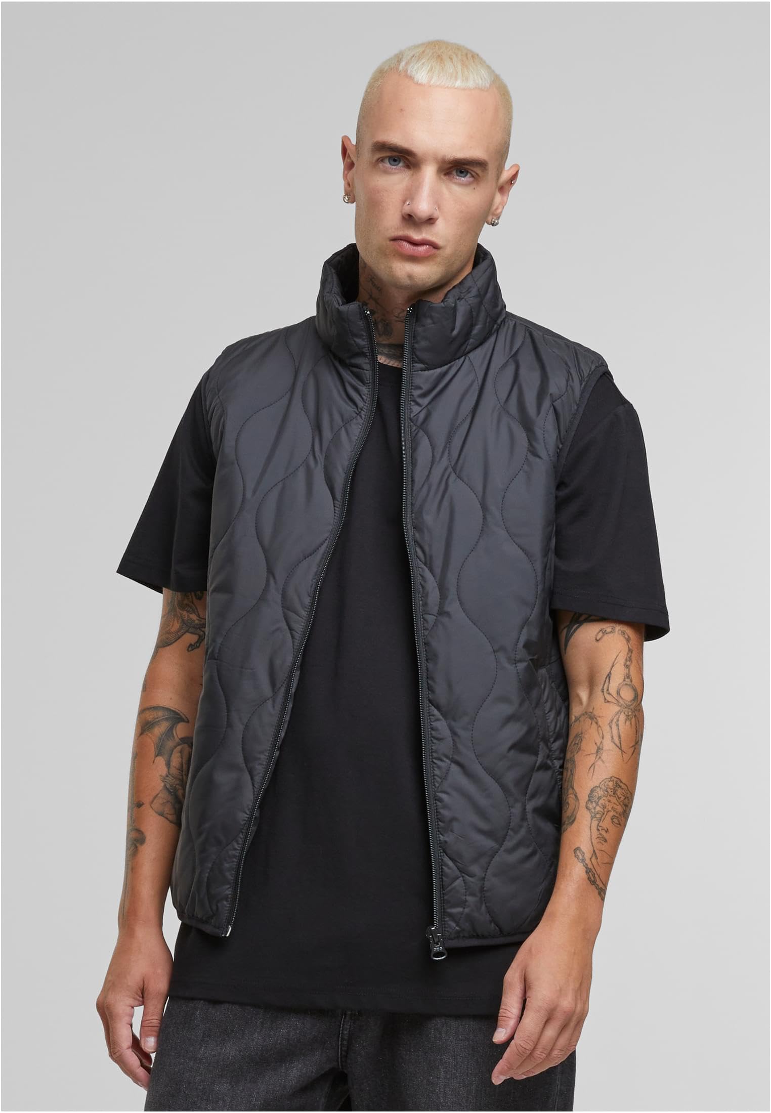 Urban Classics Mens Super Light Bubble Vest Uomo Gilet nero
