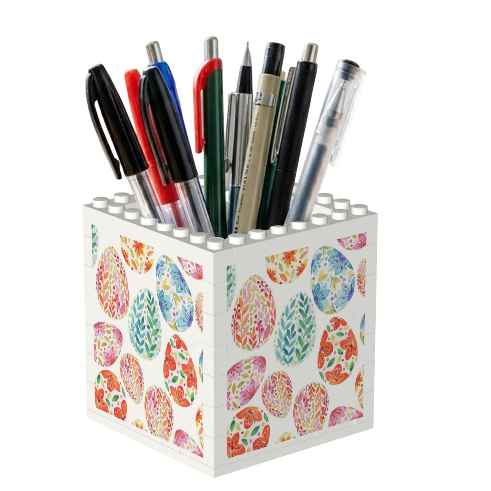 Poadnly Easter Eggs, Pen Pot Pencil Holder for Office Home School, Compact Desk Organiser for Office Stationery