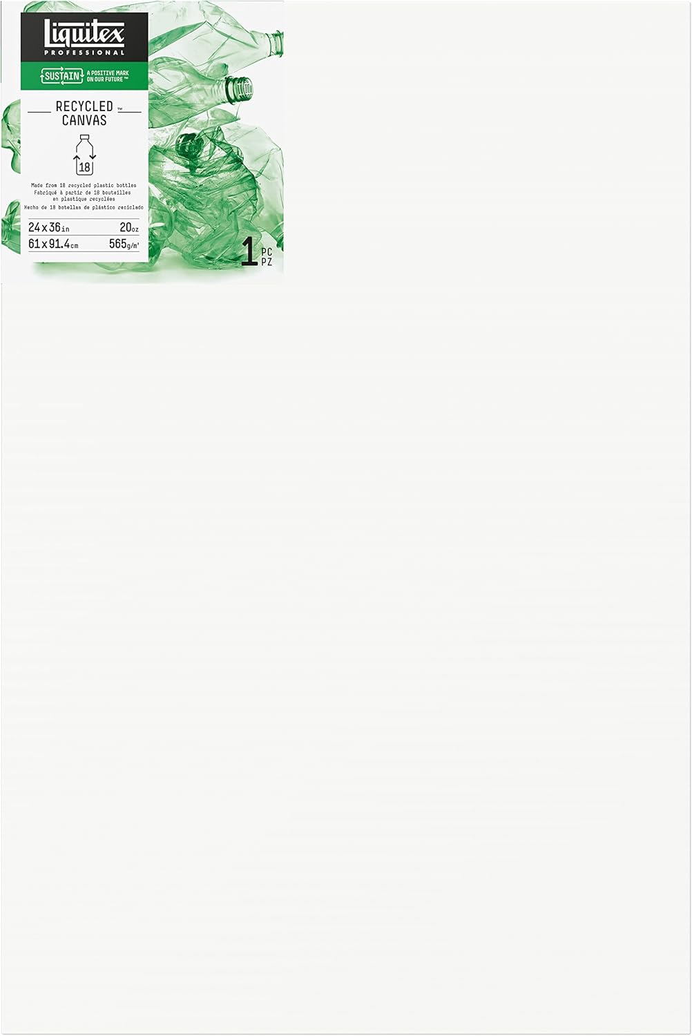 Liquitex Recycled Canvas, Traditional, 24" x 36"