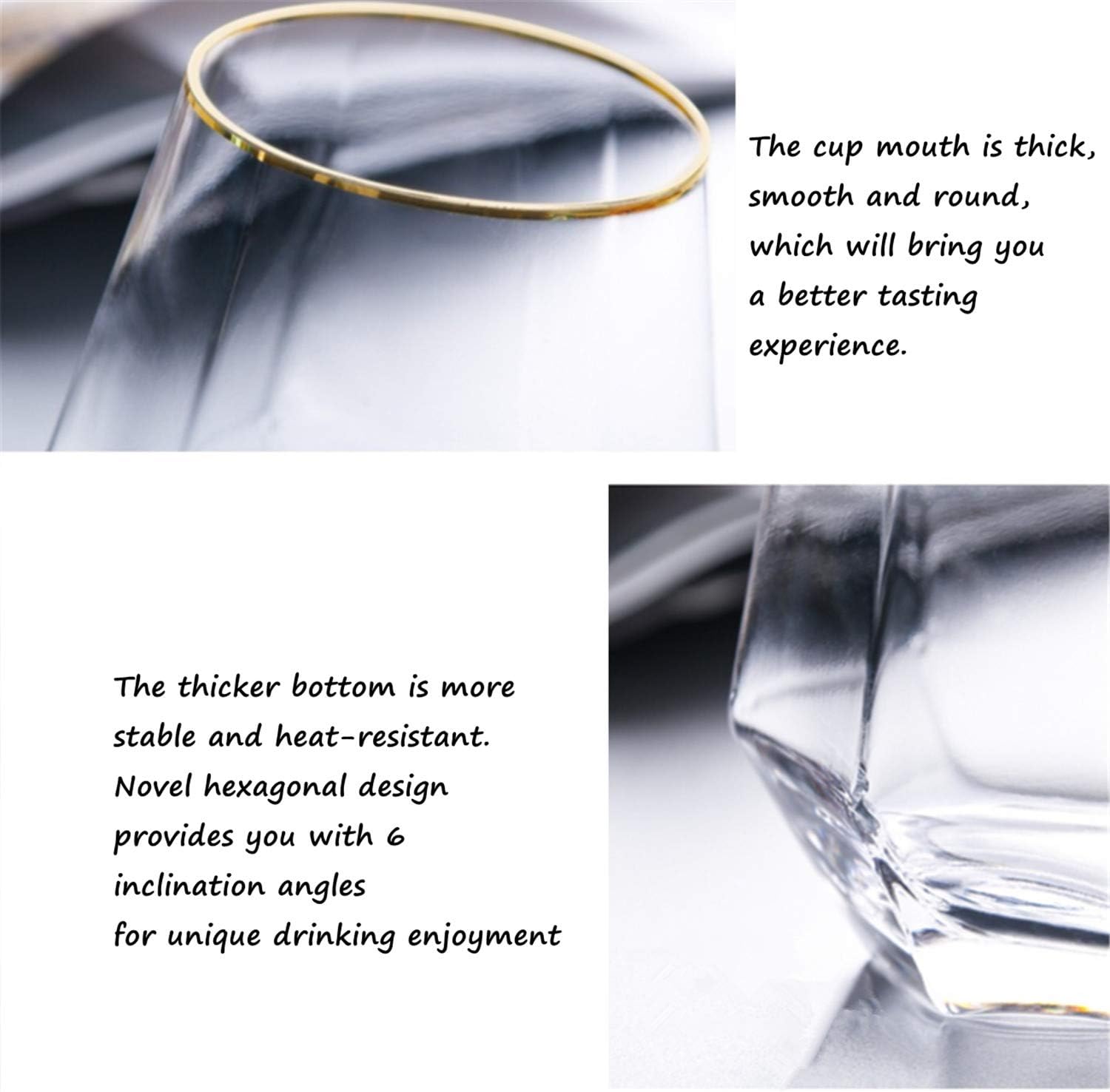 Exсluѕіvе Dіѕсоunt 🔥 Diamond Whiskey Glasses Set of 4,Lead-Free Crystal Tilted Scotch Glass 10-Ounce Cocktail Drinkware for Red/White Wine Rum and Bourbon Handmade Glasses as Unique Christmas Thanksgiving Gifts (pink)