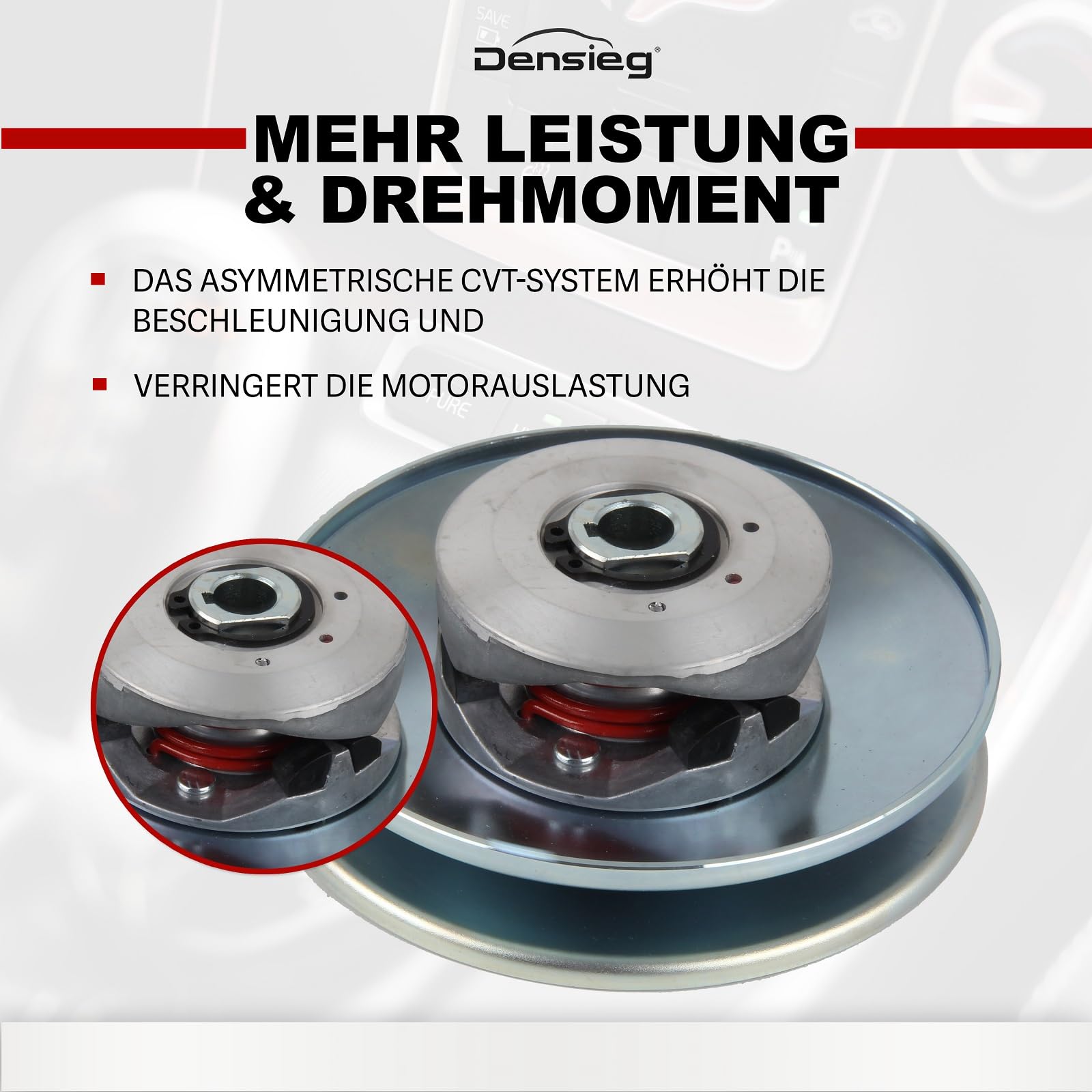 Go-Kart Kupplung 3/4" TAV 30 Drehmomentwandler-Set – Inkl. 10T & 12T Ritzel – Passend für 4–8 PS Motoren