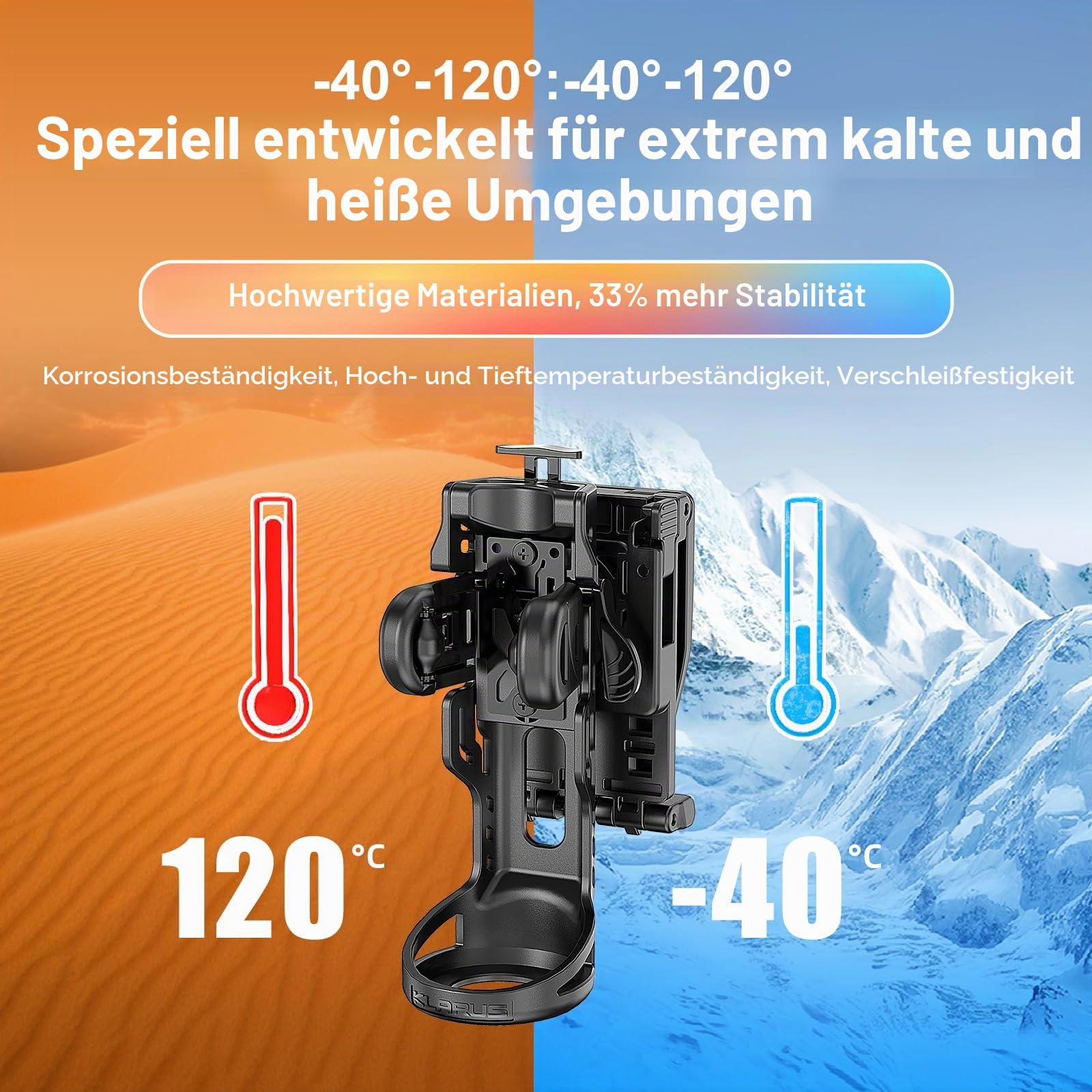 KLARUS AH3 Taschenlampenholster, Taktische Gürteltasche für Polizei, Sicherheitsdienste, Techniker und Outdoor-Fans