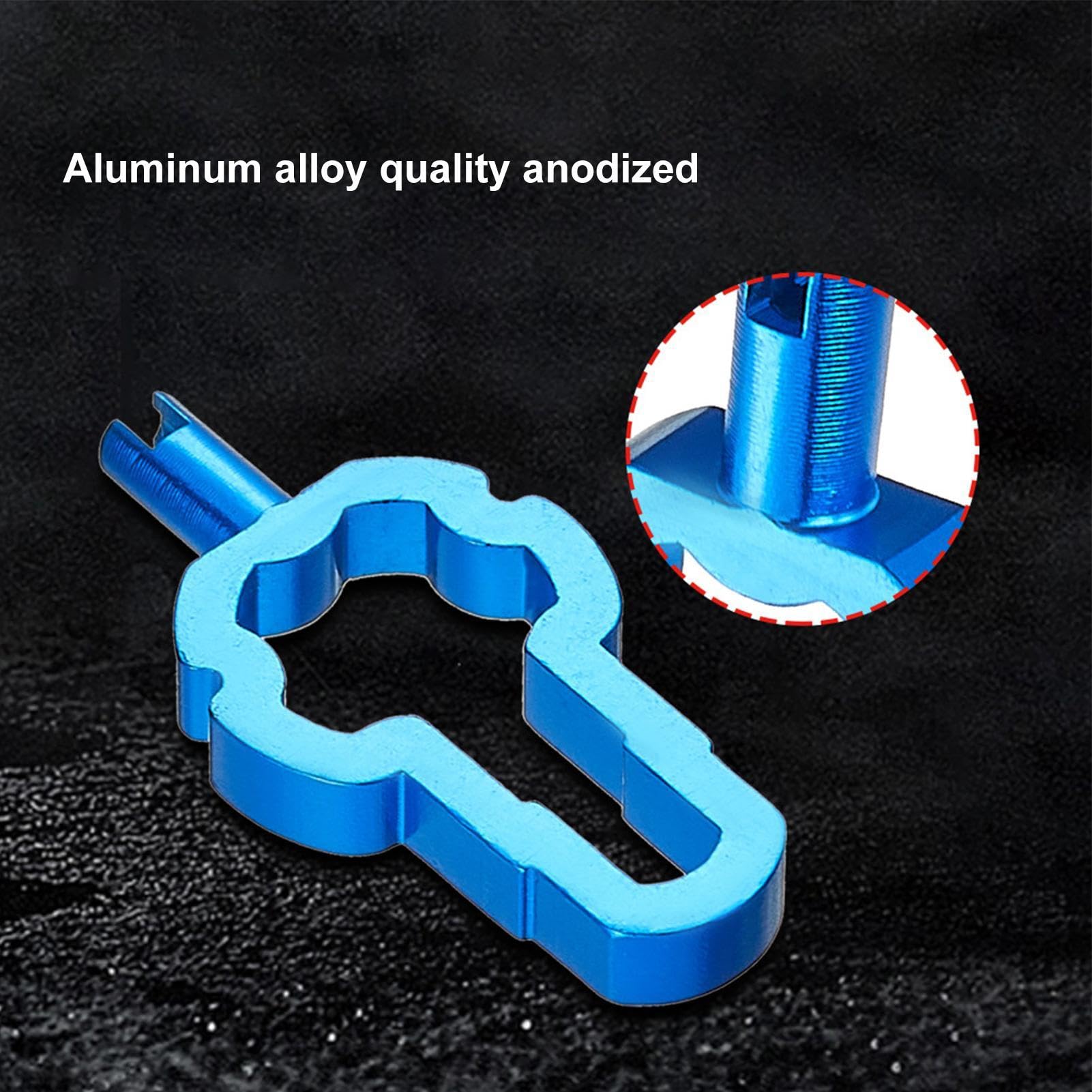 Bike Valve Core Removal Tool, Valve Core Removal Tool, Multifunctional Aluminum Alloy Spanner Wrench, Valve Core Tool Valve Removal Tool, Core Removal Tool Hand Tools For Standard Valve Cores