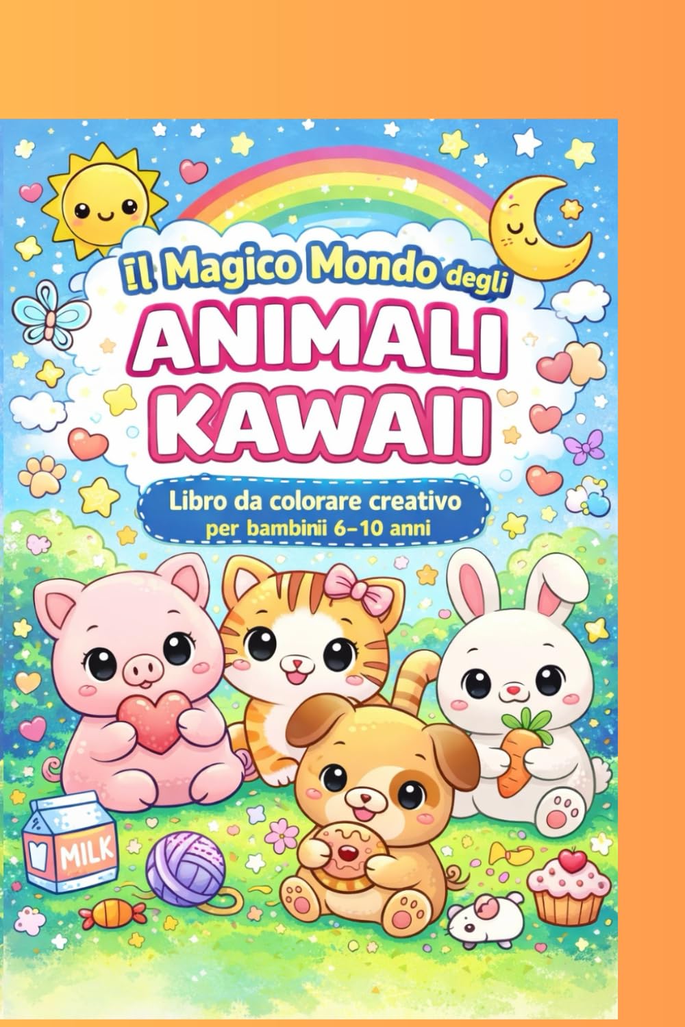 Il magico mondo degli animali Kawaii: Libro da colorare