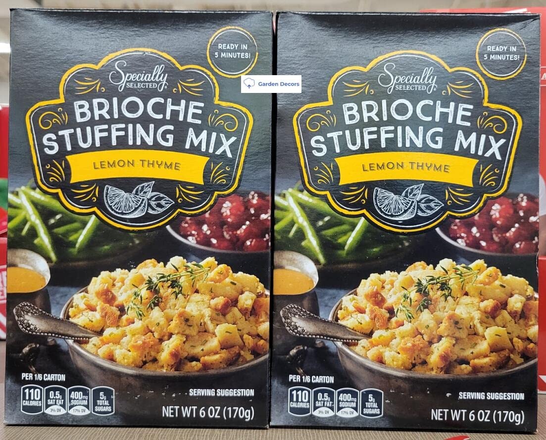 Specially Selected Brioche Stuffing Mix Lemon Thyme 6oz 170g (Two Boxes)