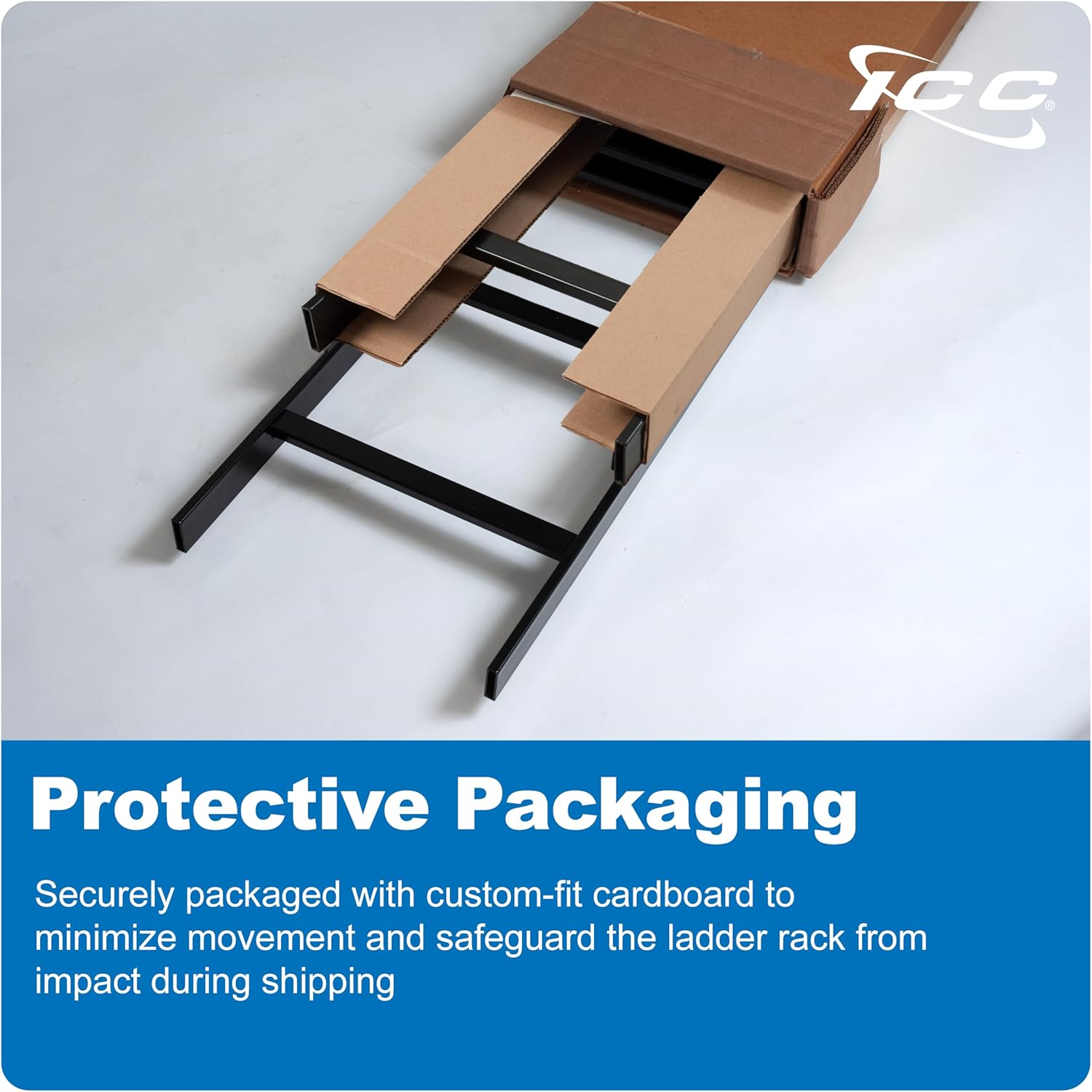 ICC Cable Runway Rack 5' Straight Section, 16-Gauge Steel, Made in USA, 2-Pack with End Splice Kit