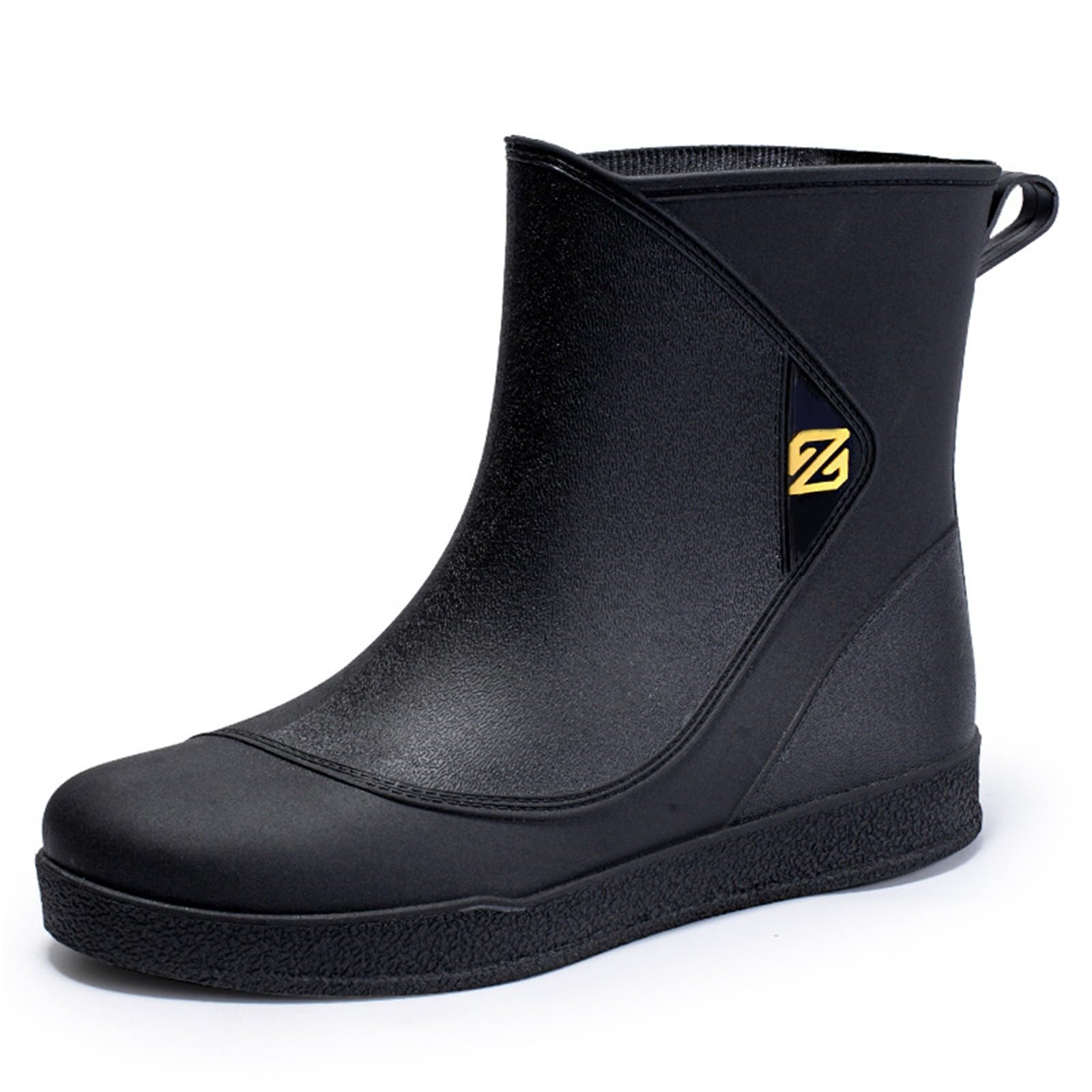 Botas de goma para hombre, botas de lluvia, impermeables, antideslizantes, botas de lluvia, zapatos de goma, zapatos de jardín, botas de goma cortas, botas de lluvia para exteriores, botas de tobillo