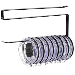 Tumbler Lid Organizer Horizontal Tumbler Lid Storage Hook Up to 10 Lids Space Saving Cup Lid Holders Under