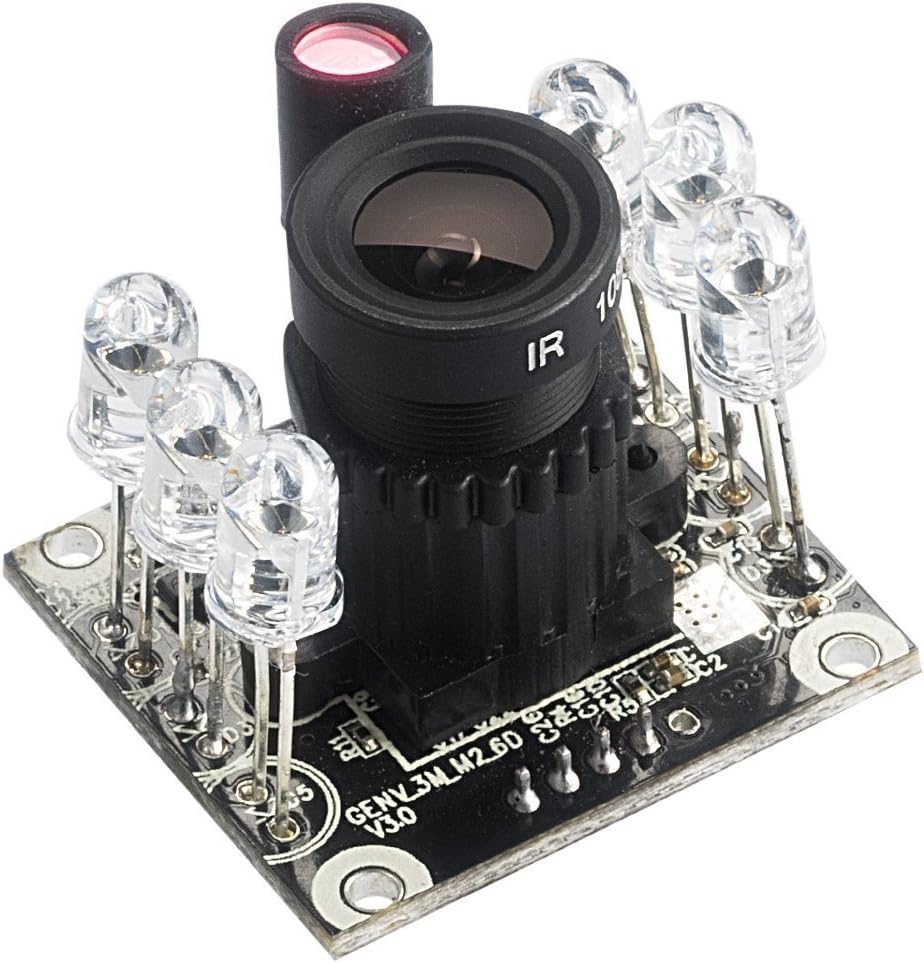 Spinel 2MP Full HD USB Camera Module Infrared OV2710 with 3.6mm Lens FOV 90 Degree, Support 1920x1080@30fps, UVC Compliant, Support Most OS, Focus Adjustable, UC20MPD_L36