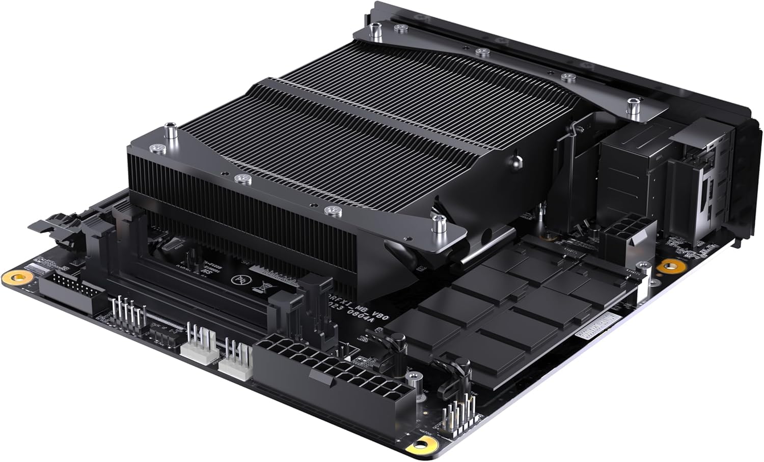 MINIS FORUM BD775i SE Motherboard, AMD Ryzen 7 7745HX 8C/16T bis zu 5,1 GHz, AMD Radeon 610M, Barebone ohne 2×DDR5, 2×M.2 2280 NVME SSD, 8K@60Hz/4K@120Hz HDMI/DP/USB-C, 2,5G RJ45, PCIe 5.0 x16