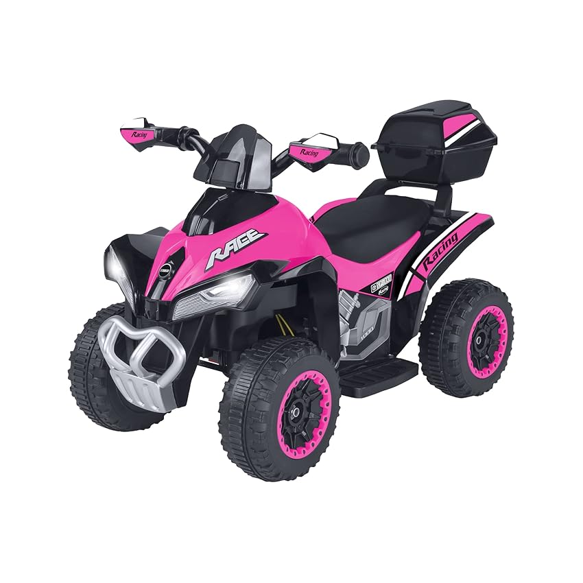 Immagine del prodotto eSpidko - Quad RACE Elettrico per bambini ROSA, 6V 4,5AH, motore 1x15W - Globo Giocattoli - 41719