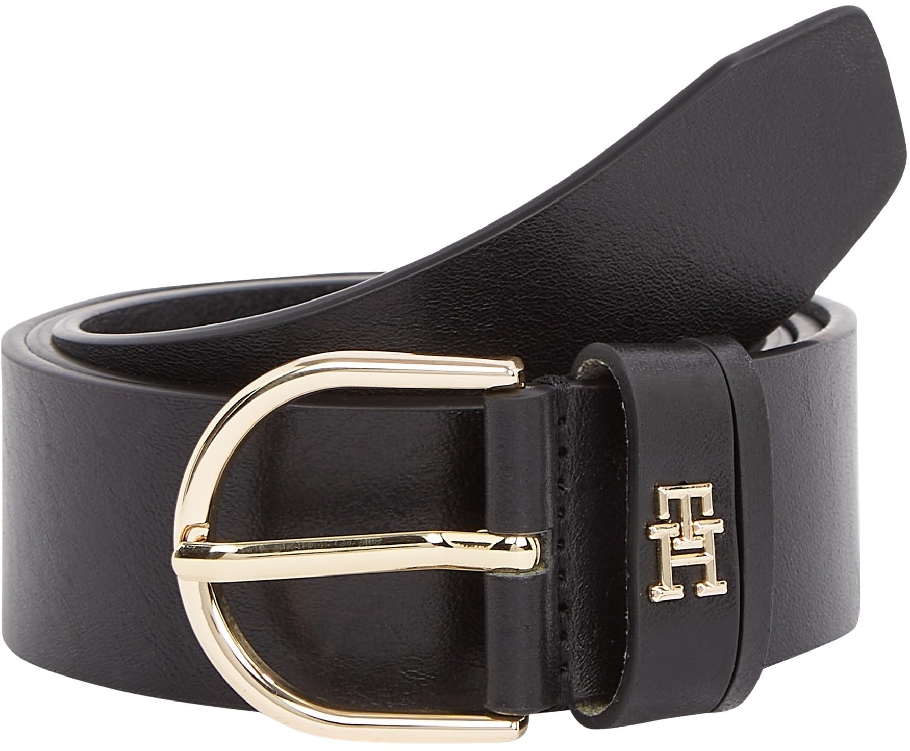Tommy Hilfiger Ceinture Femme Essential Effortless 3,​5 cm Boucle Ardillon, Noir (Black), 80 cm