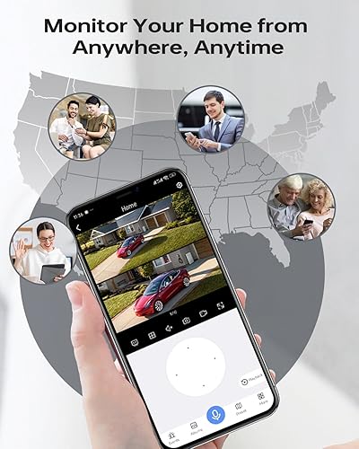 Miniatura 8 de Sistema de cámara de seguridad inalámbrica para exteriores 4pcs 6MP Dual Lens PTZ Cámaras para exteriores con seguimiento automático, 4K 10CH 1TB